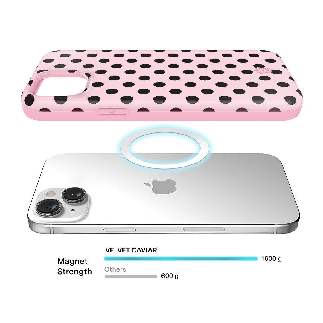 Princess Pink Polka Dot iPhone Case