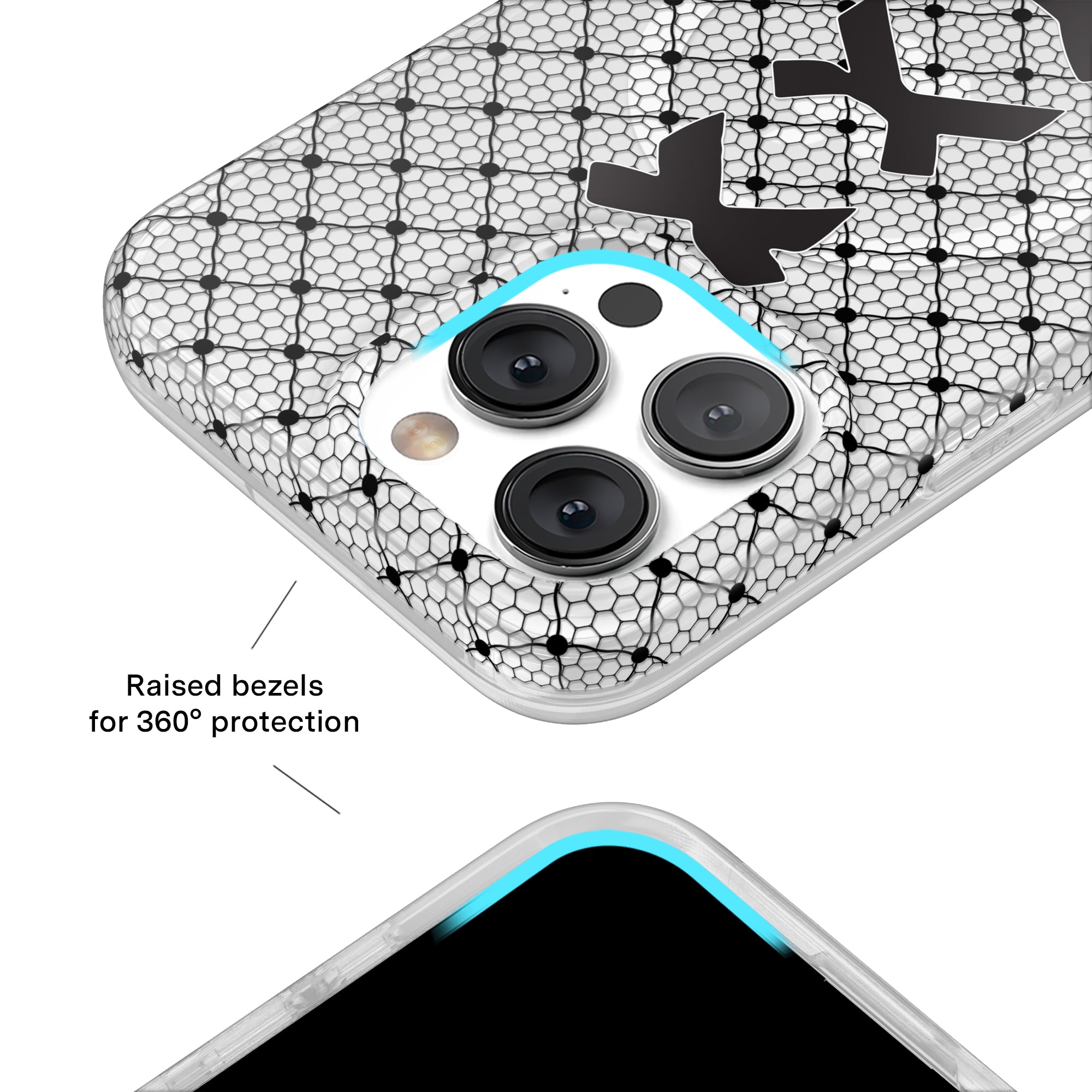 Lacy Black Bows iPhone Case