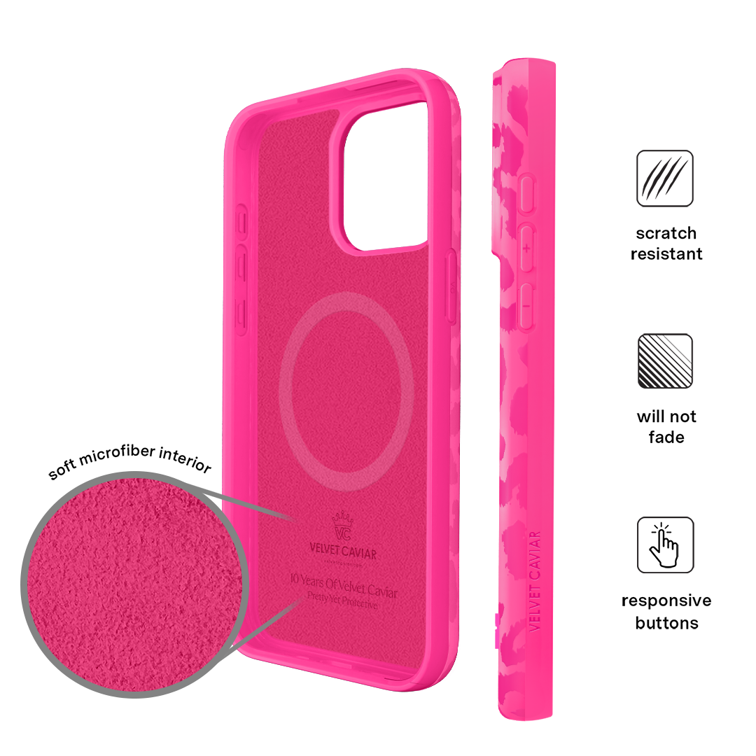 Even Hotter Pink Leopard iPhone Case