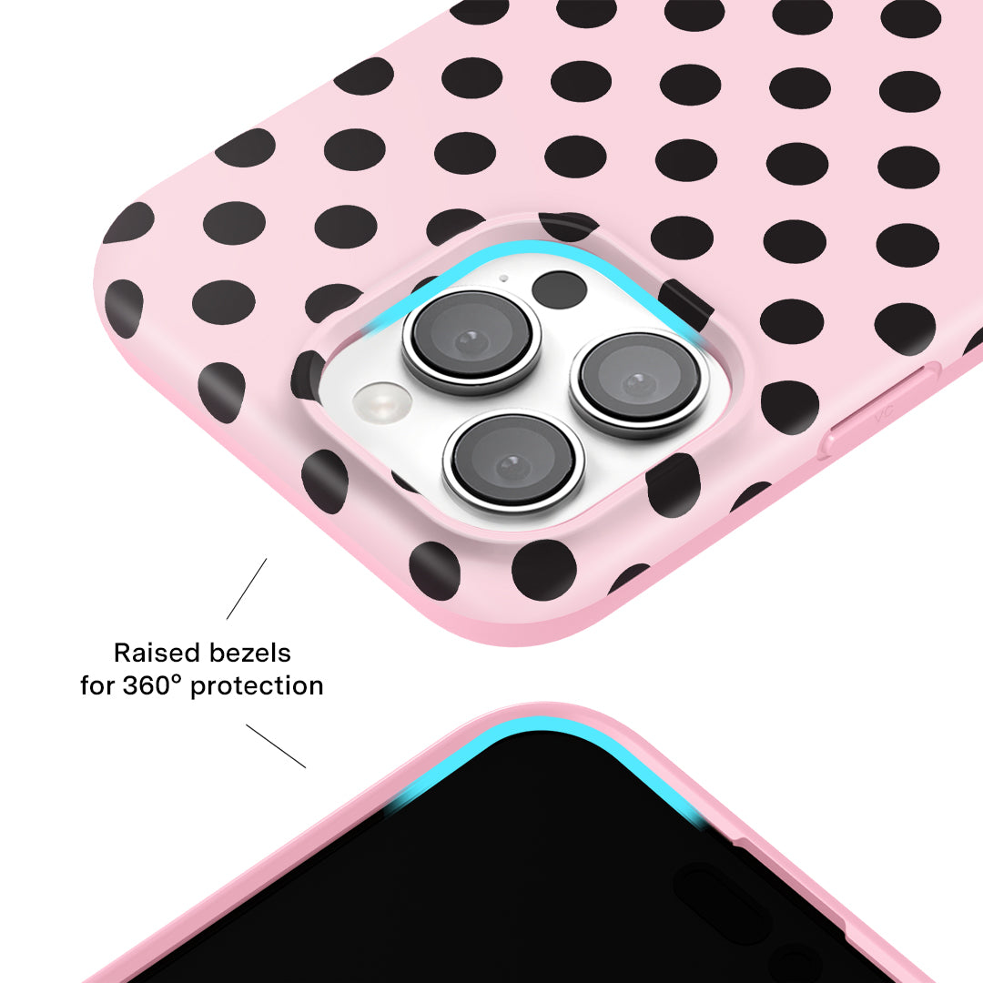 Princess Pink Polka Dot iPhone Case