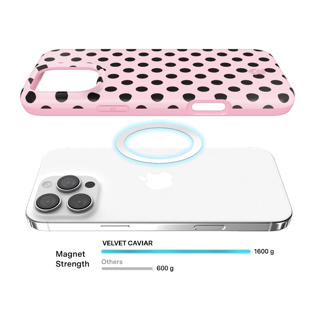 Princess Pink Polka Dot iPhone Case