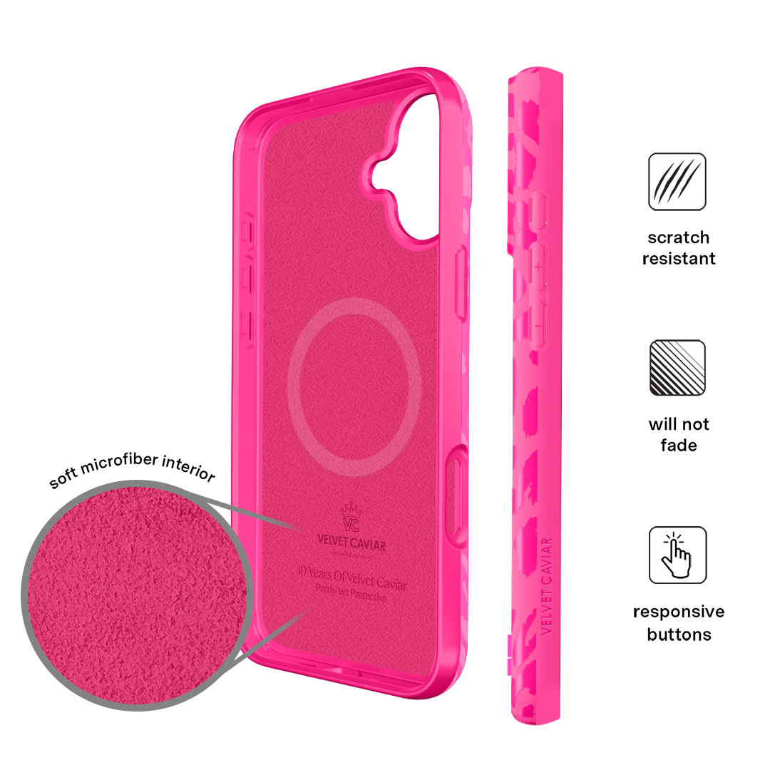 Even Hotter Pink Leopard iPhone Case