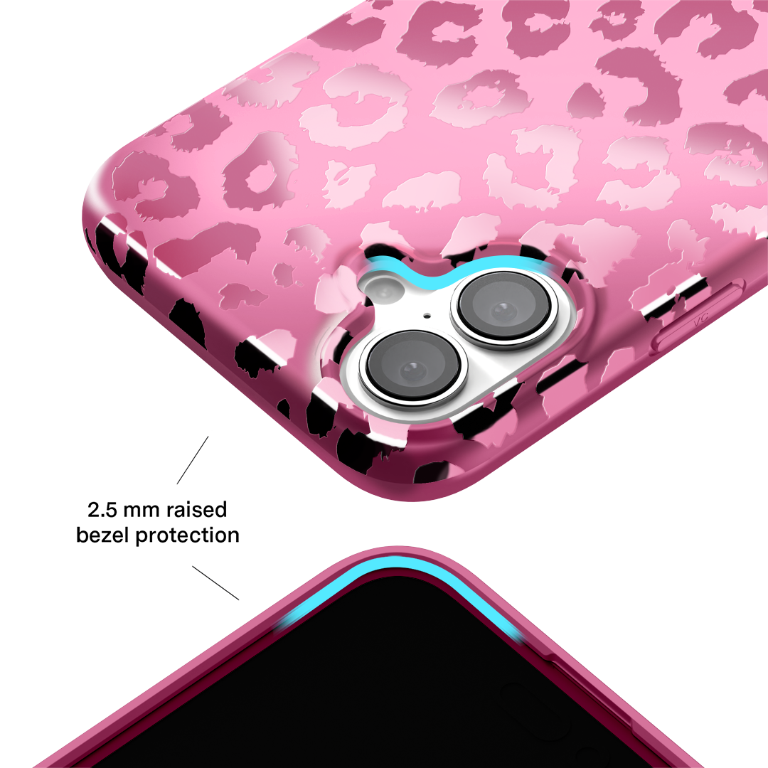 Pink Ruby Leopard iPhone Case