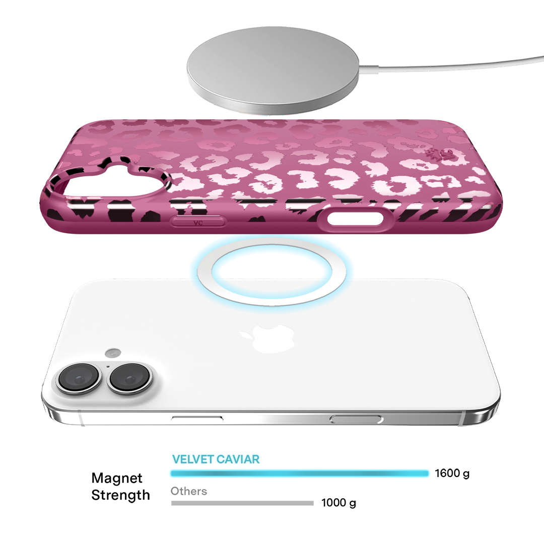 Pink Ruby Leopard iPhone Case