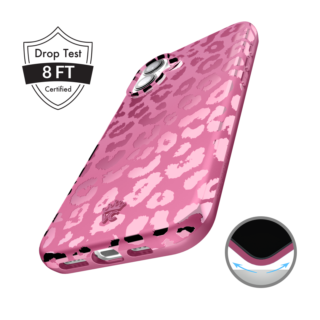 Pink Ruby Leopard iPhone Case