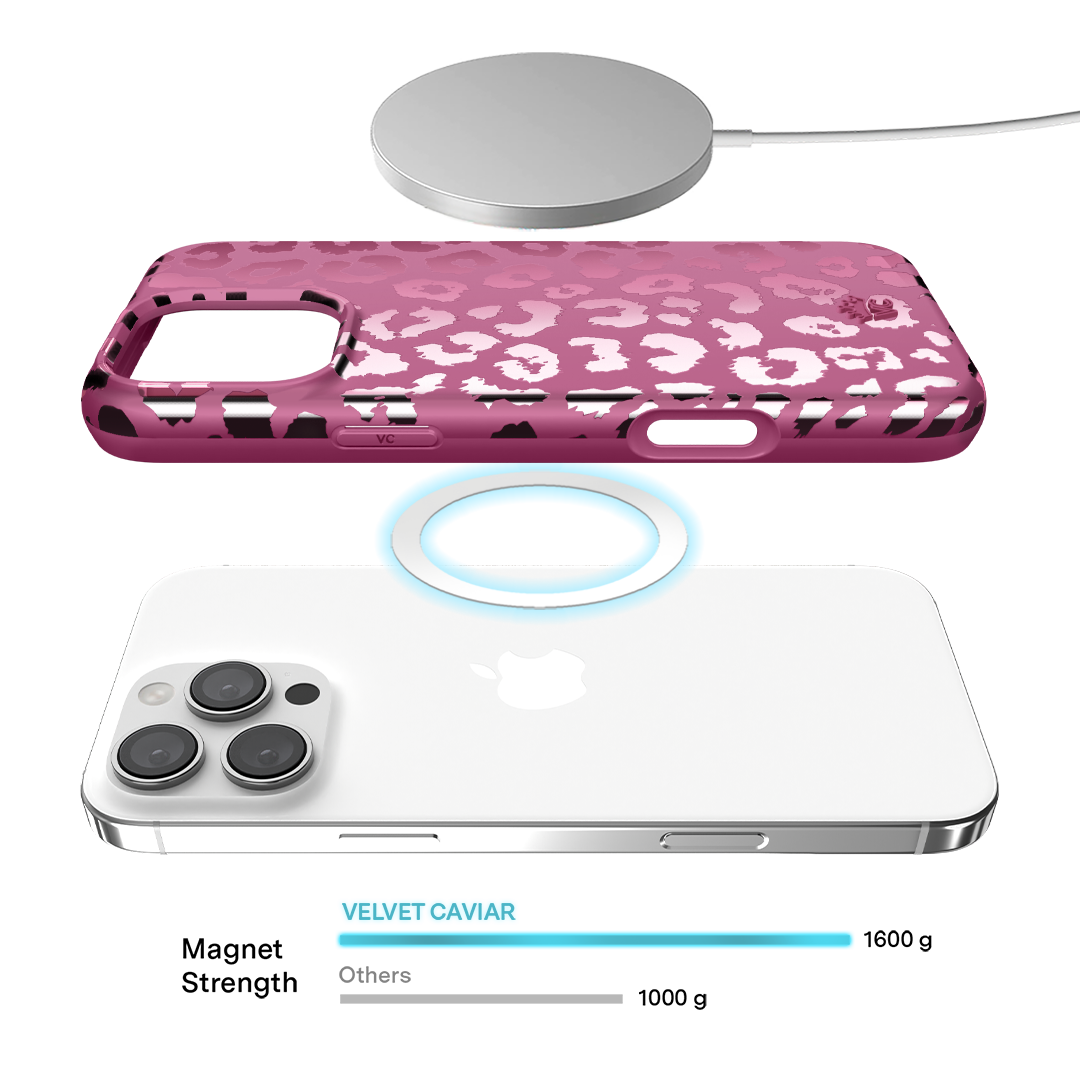 Pink Ruby Leopard iPhone Case