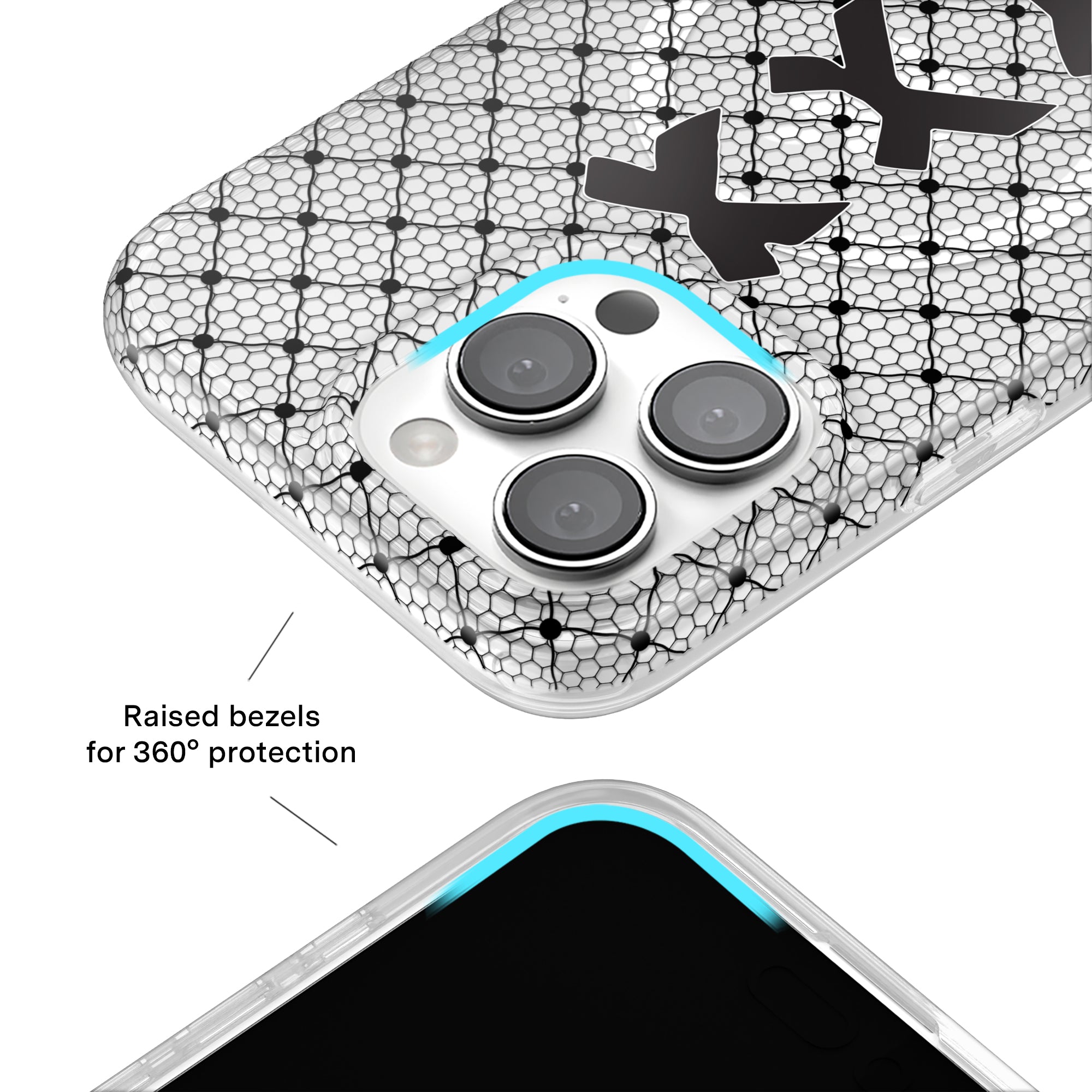 Lacy Black Bows iPhone Case