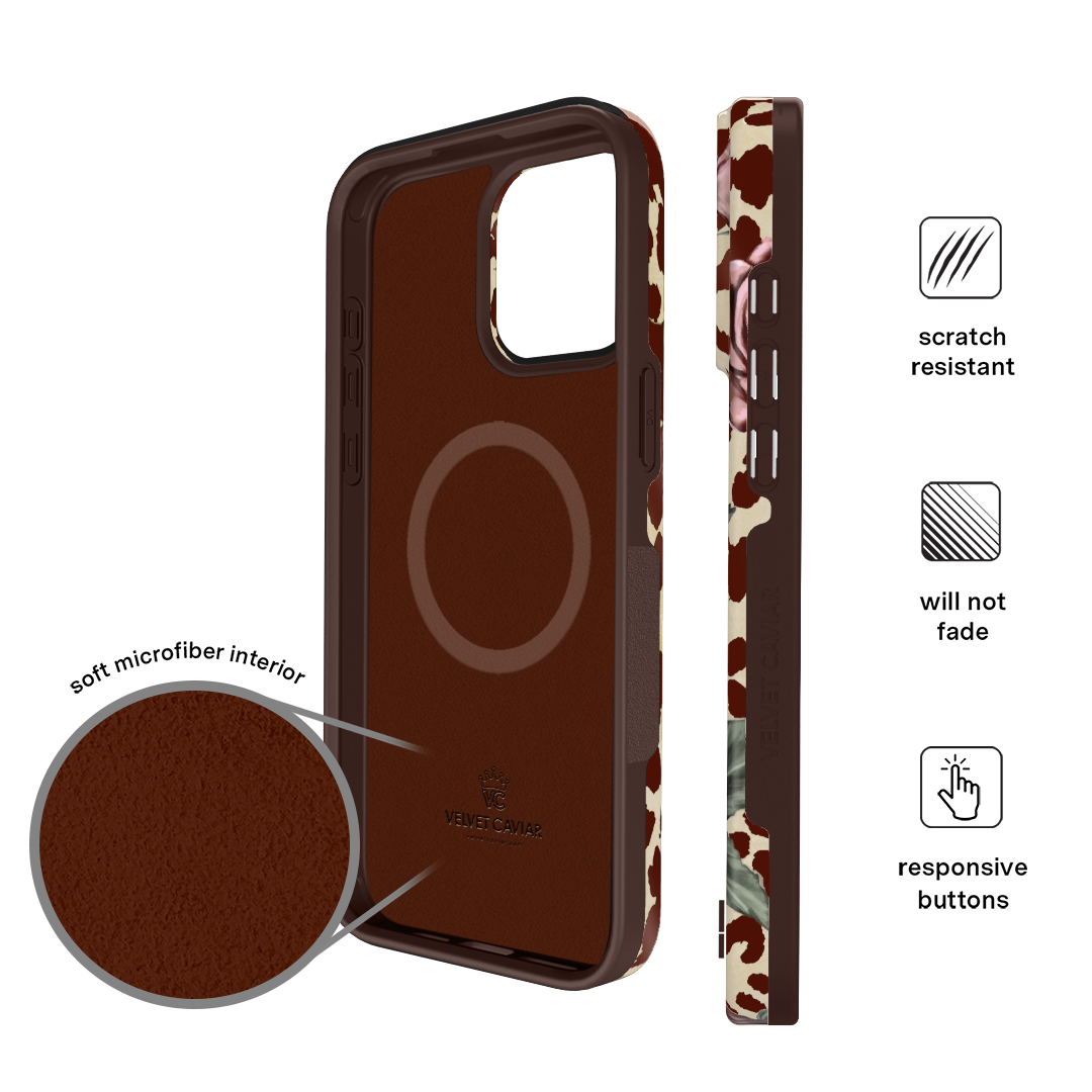 Rosy Leopard iPhone Case