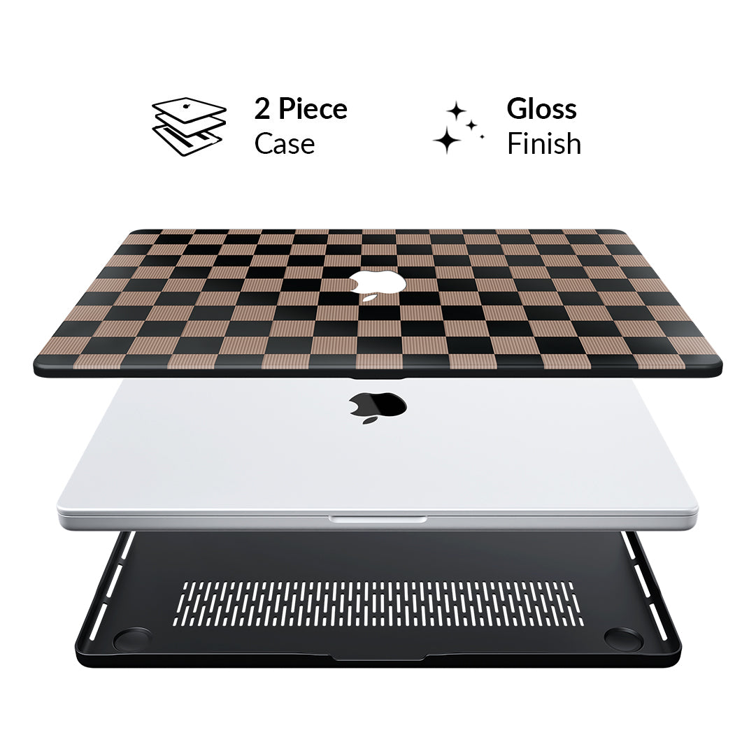 Mocha Vibe Check MacBook Case