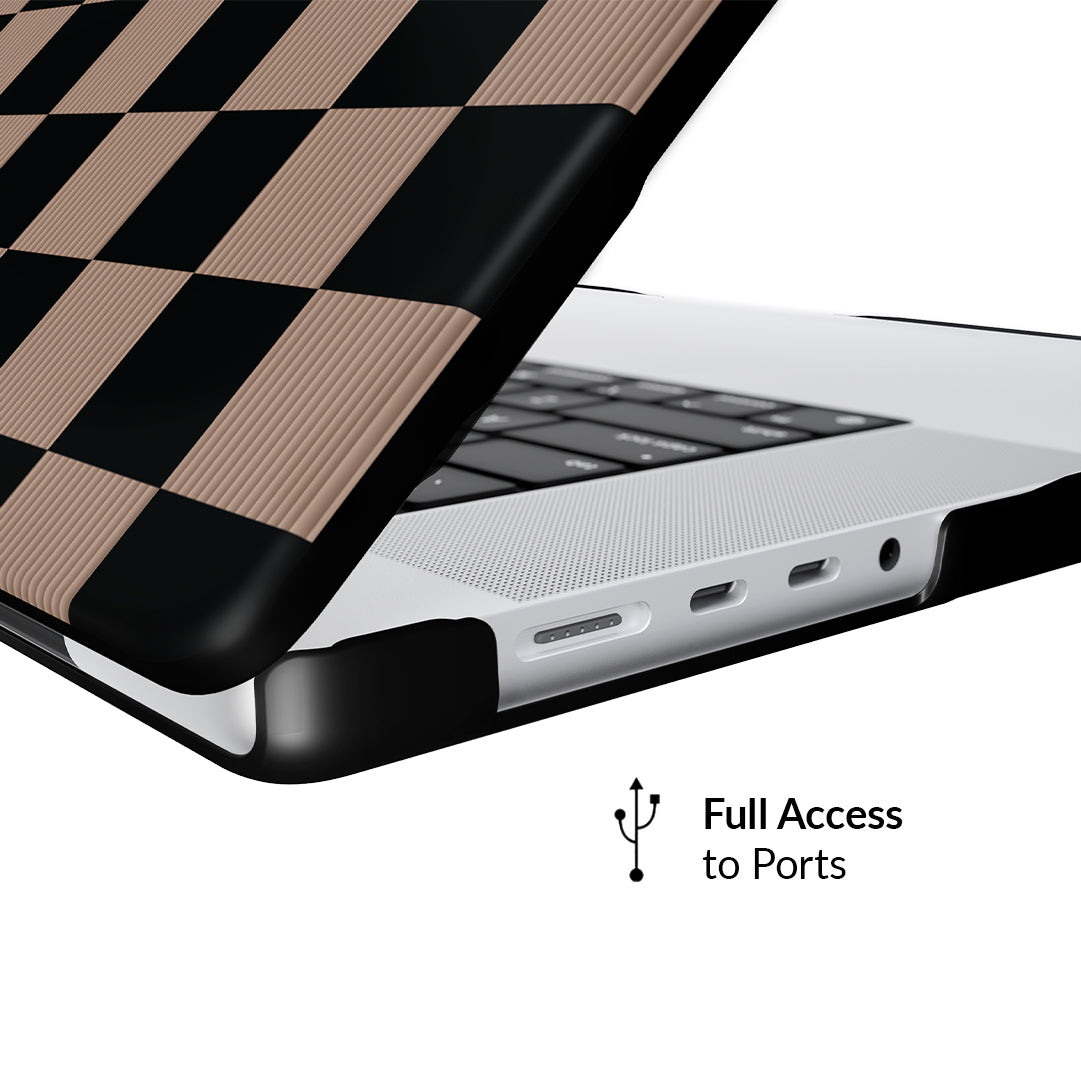 Mocha Vibe Check MacBook Case