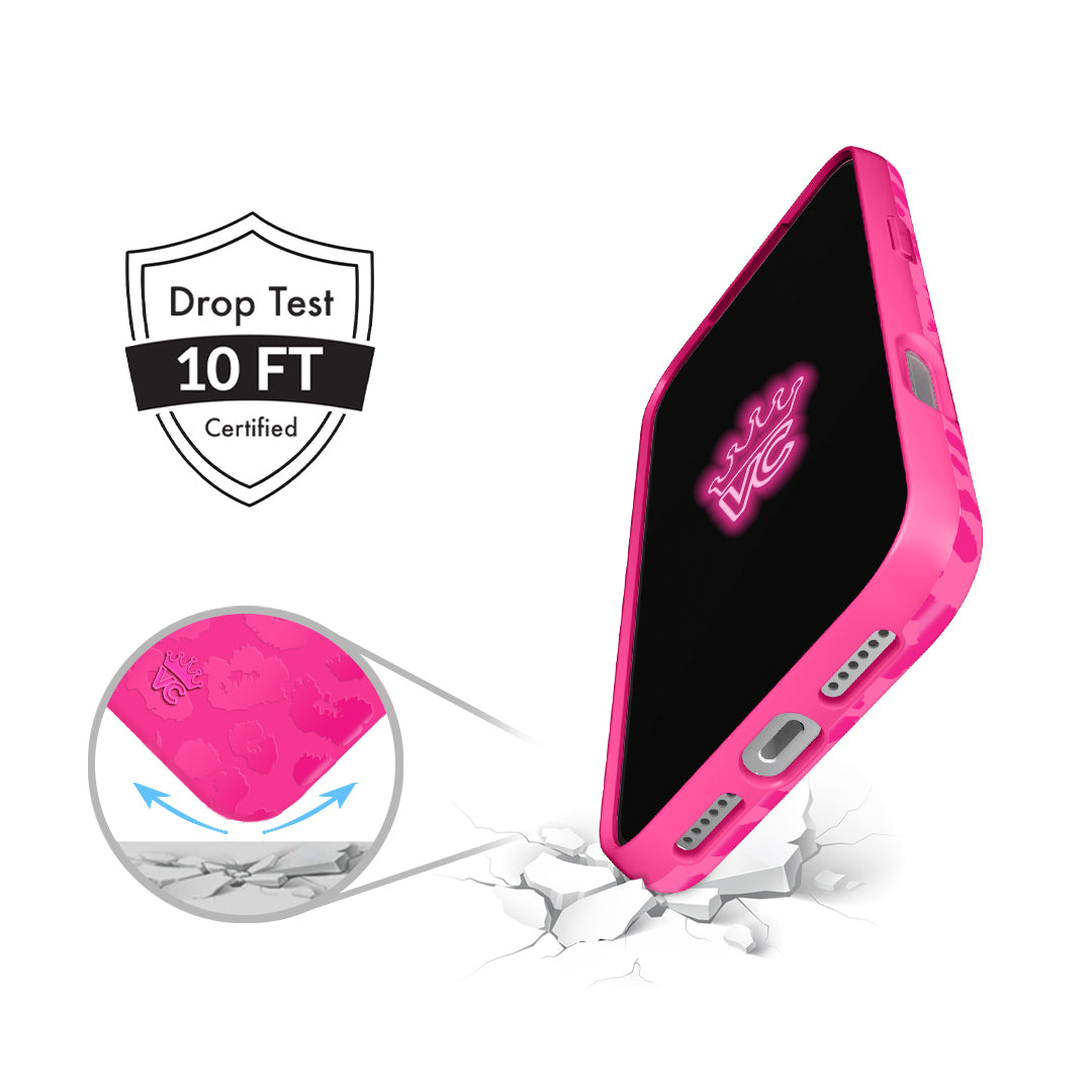 Even Hotter Pink Leopard iPhone Case