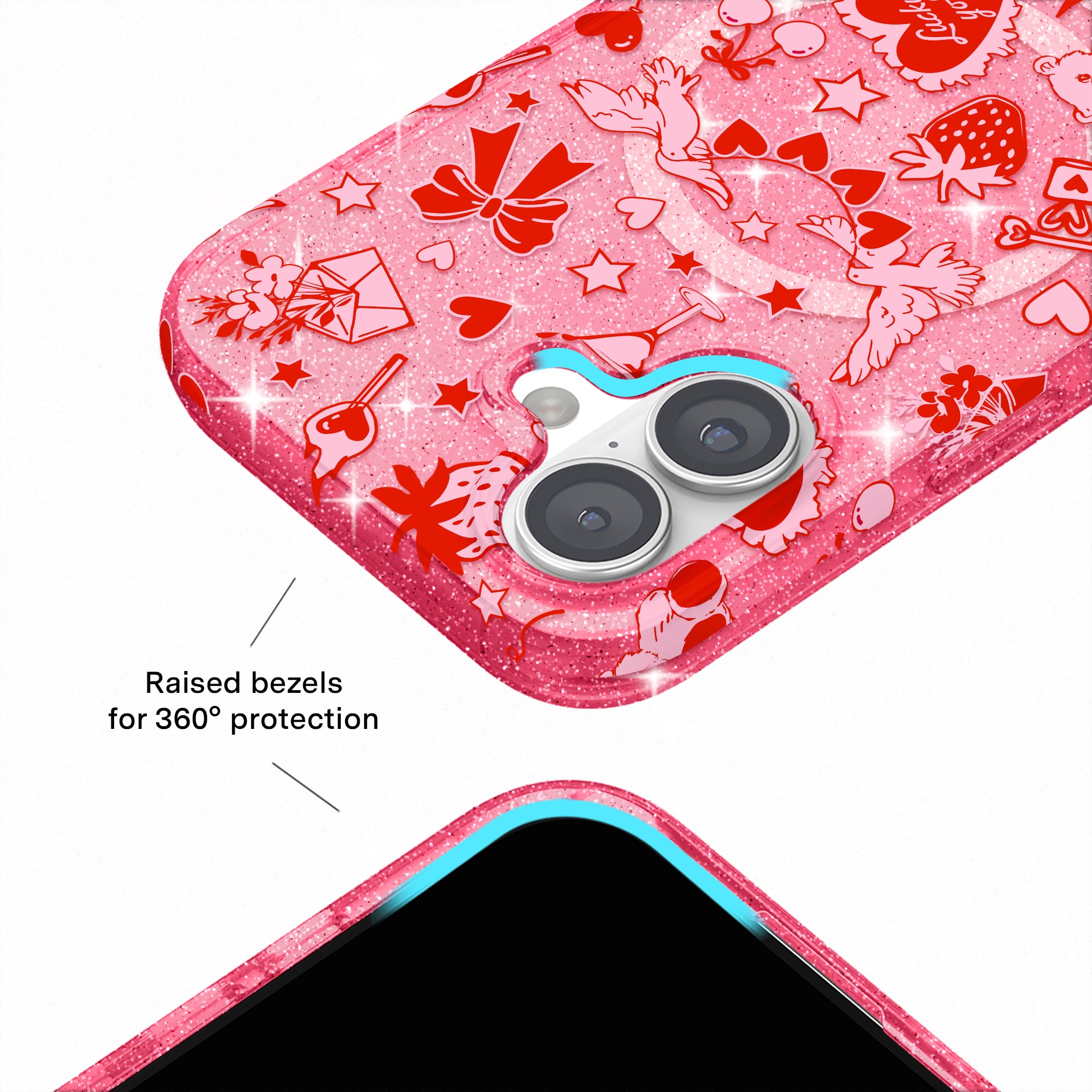 Be Mine Glitter iPhone Case