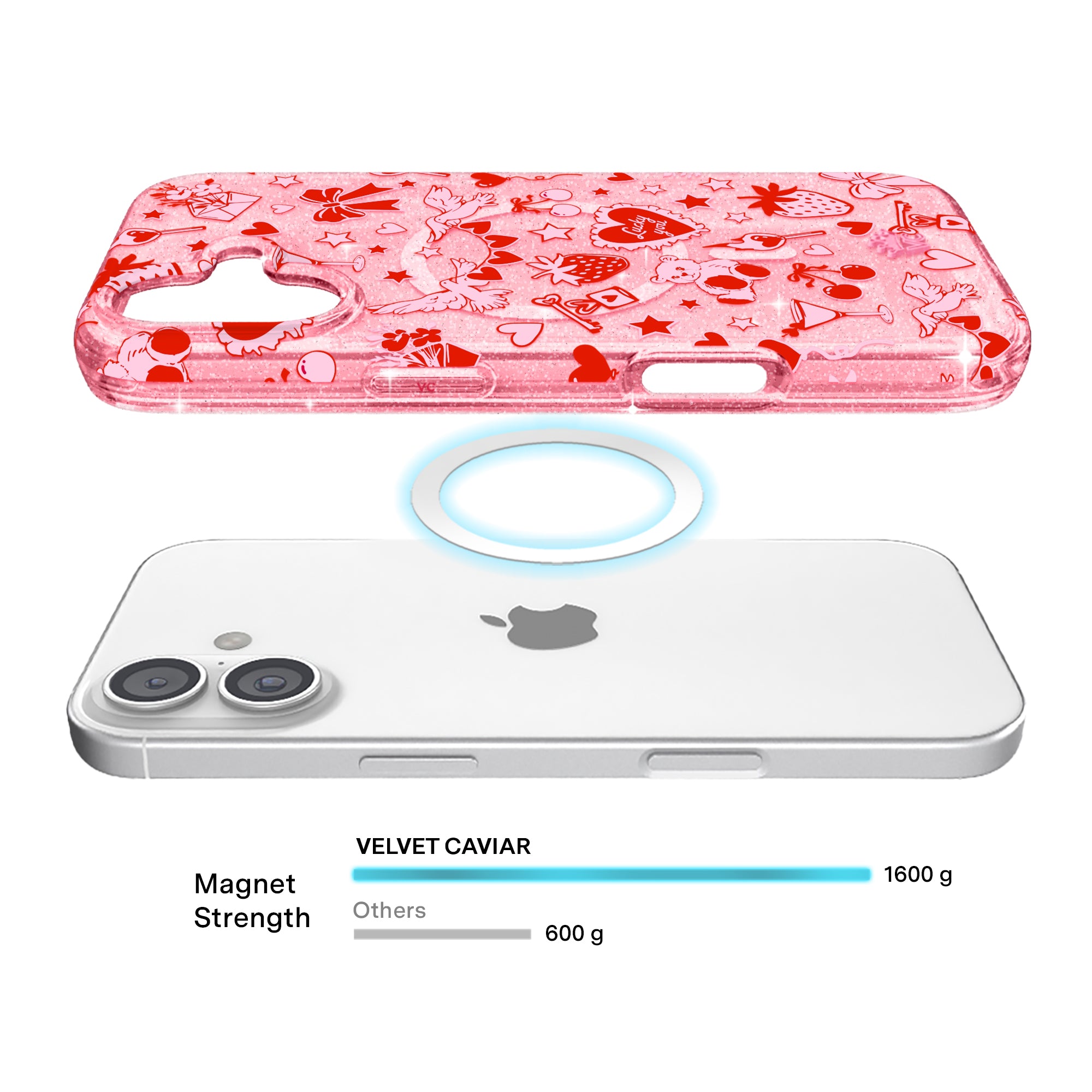 Be Mine Glitter iPhone Case