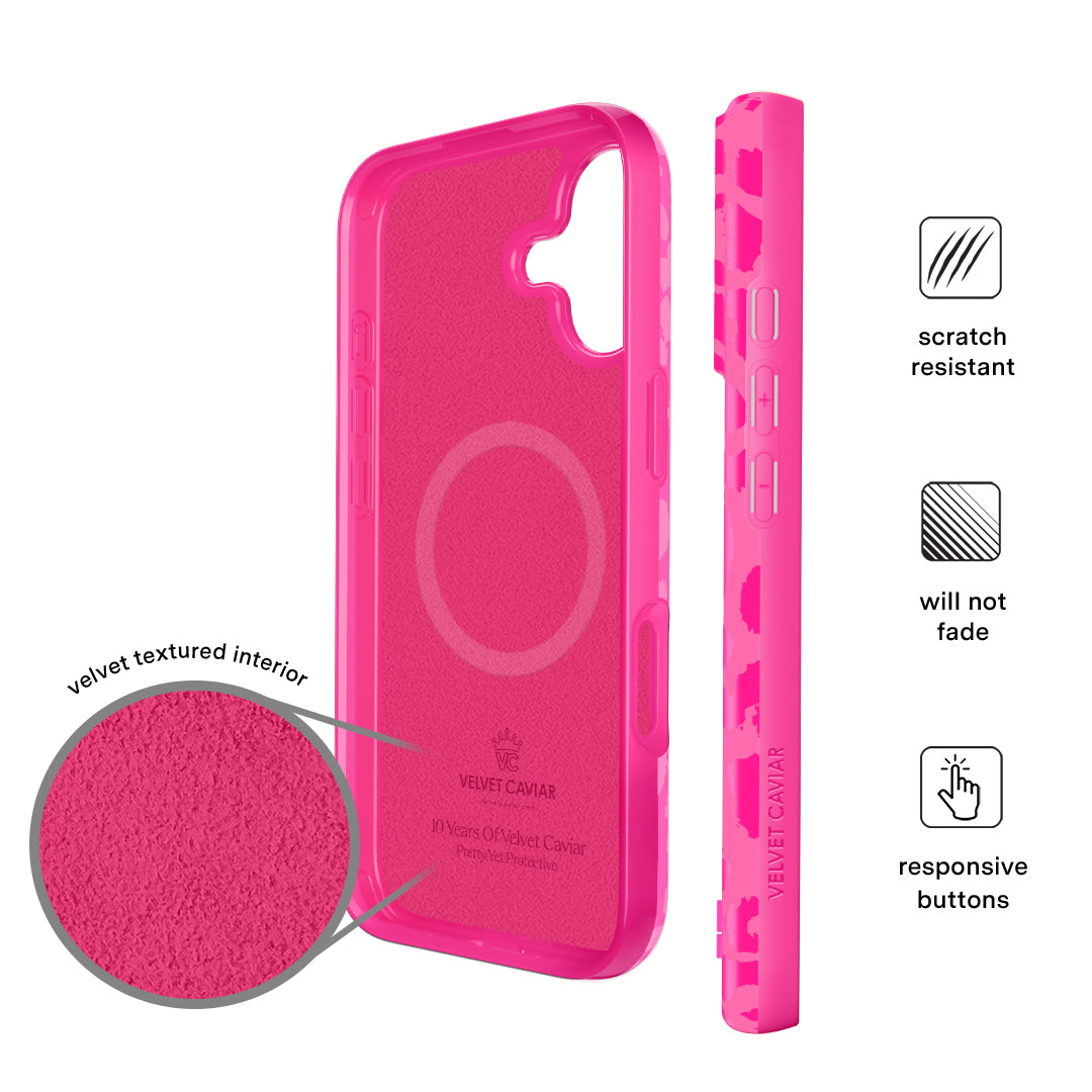 Even Hotter Pink Leopard iPhone Case