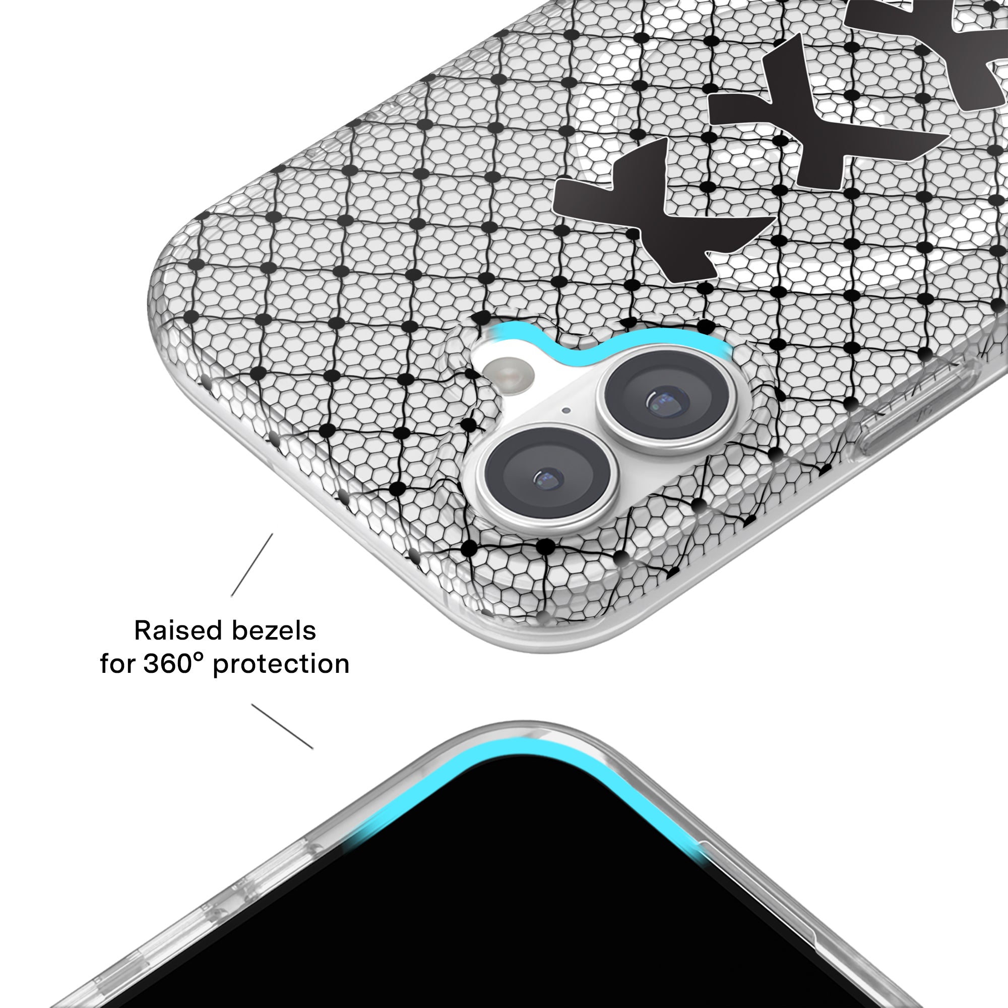 Lacy Black Bows iPhone Case