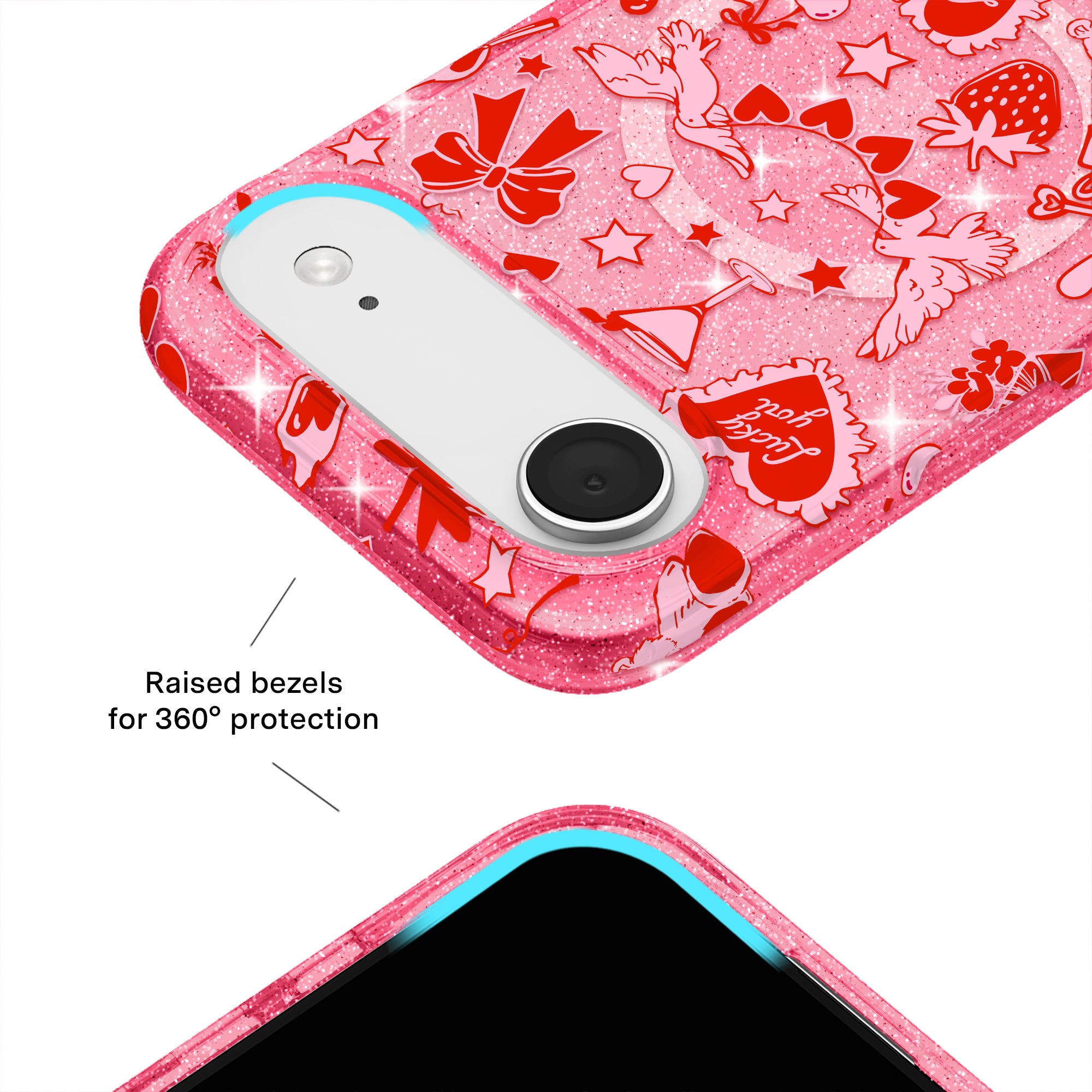 Be Mine Glitter iPhone Case