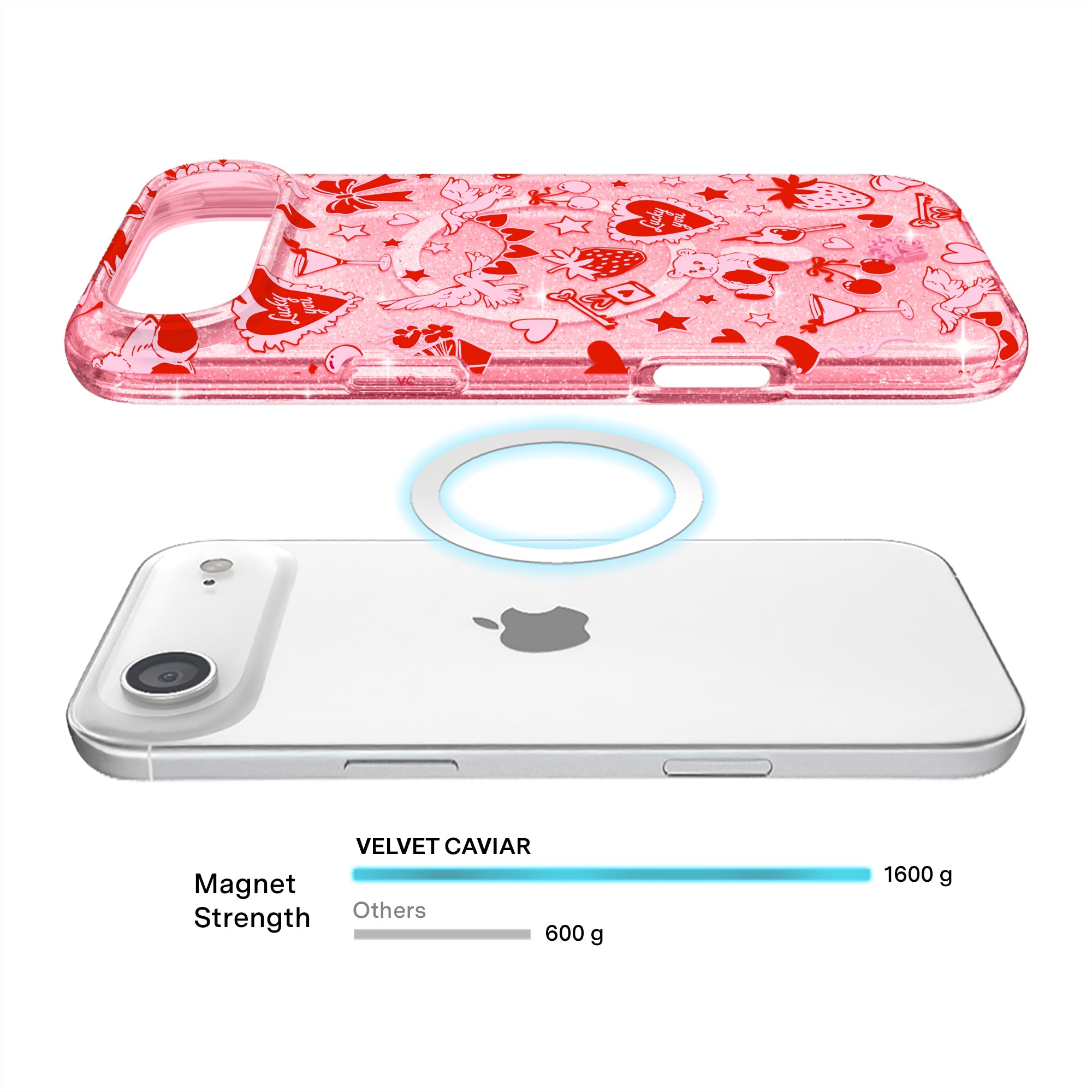 Be Mine Glitter iPhone Case