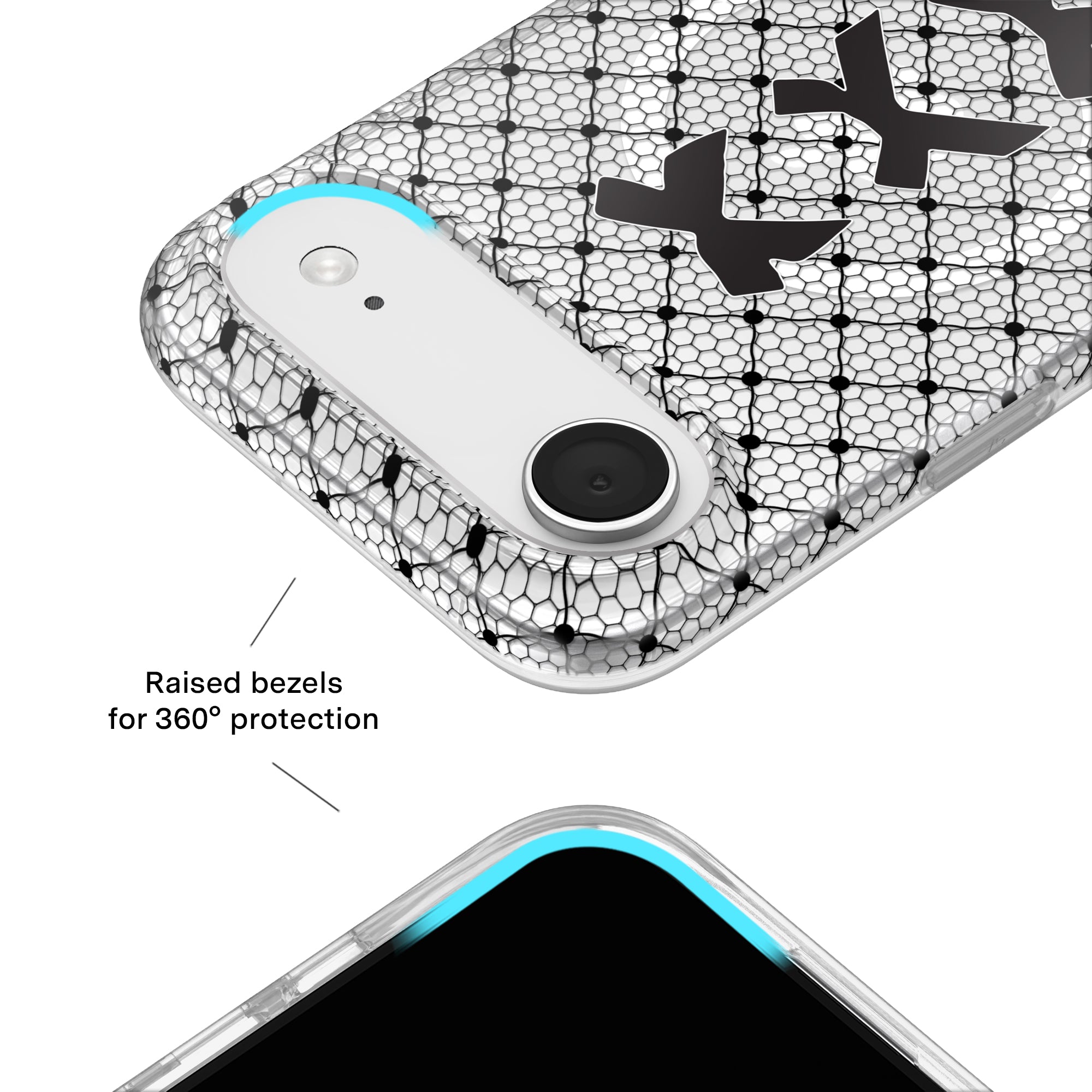 Lacy Black Bows iPhone Case