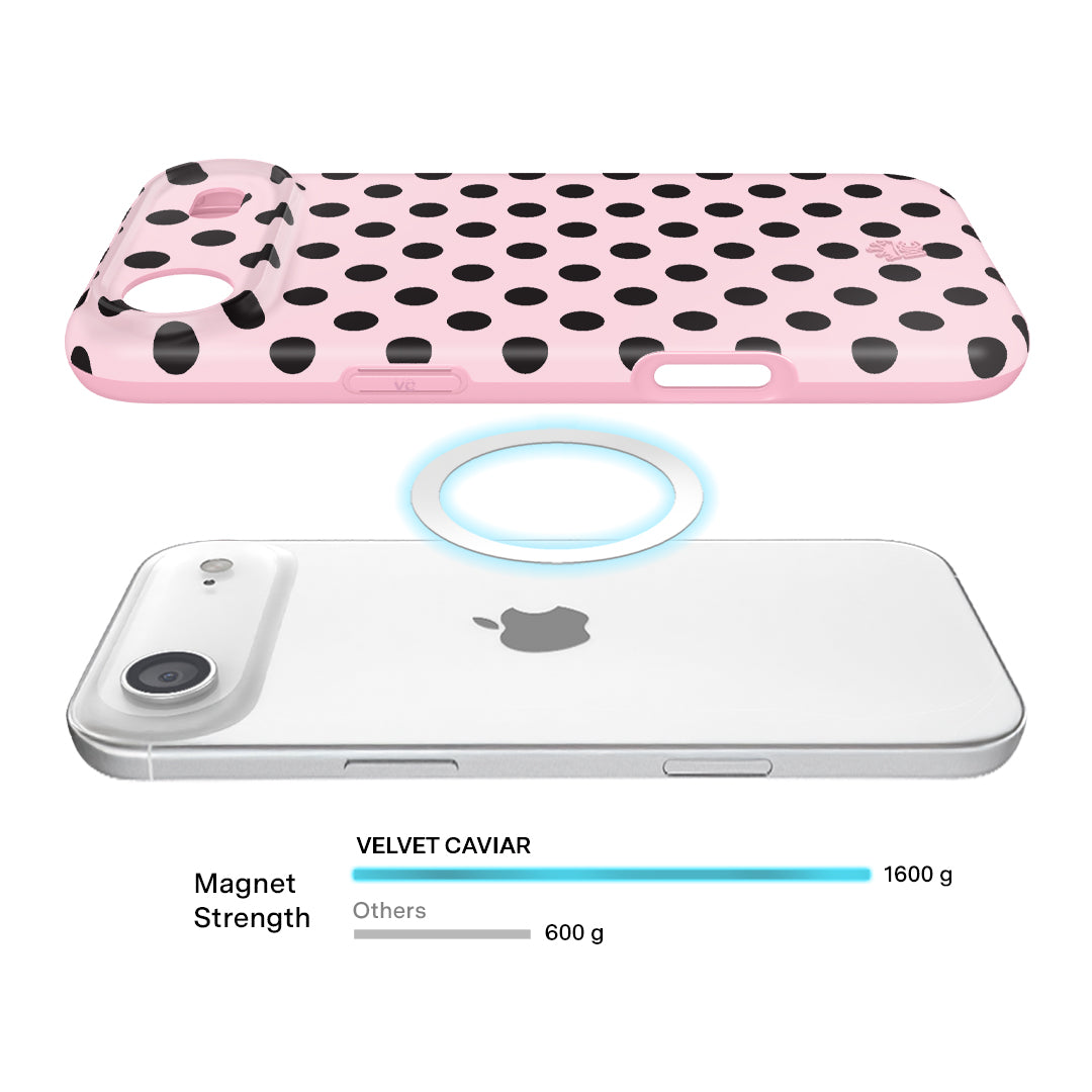 Princess Pink Polka Dot iPhone Case