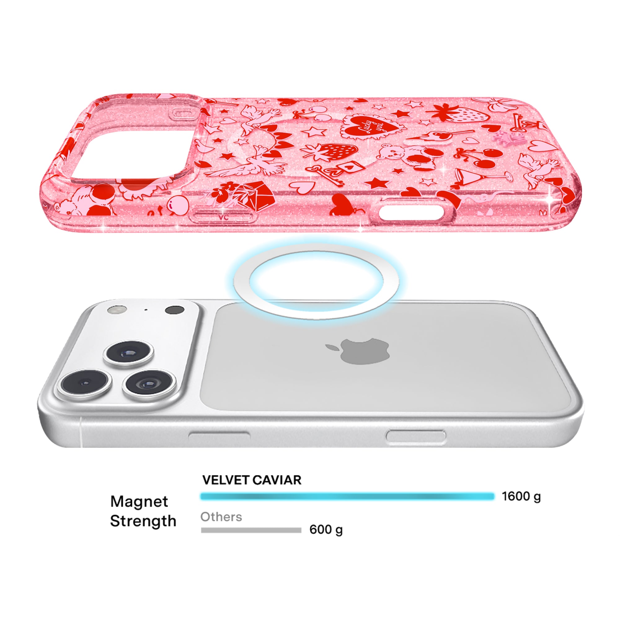 Be Mine Glitter iPhone Case