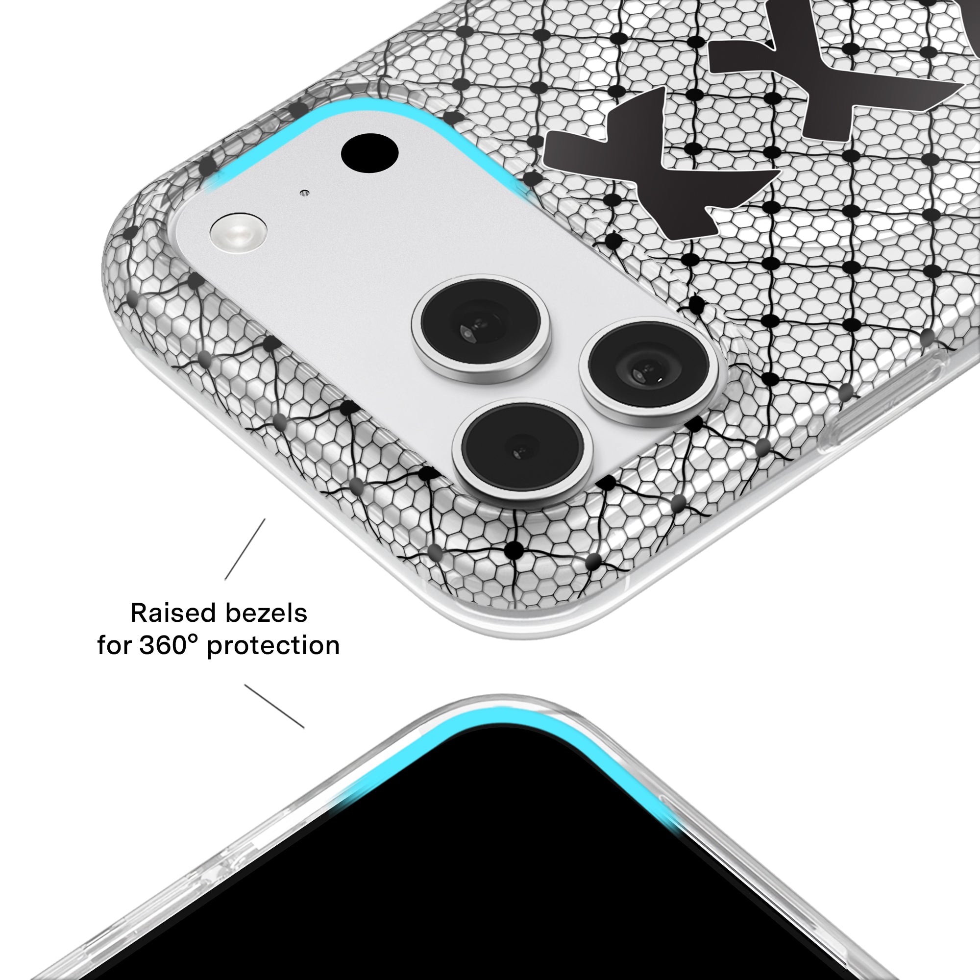 Lacy Black Bows iPhone Case