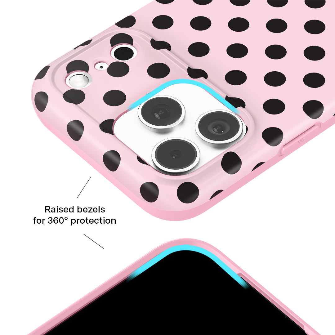 Princess Pink Polka Dot iPhone Case