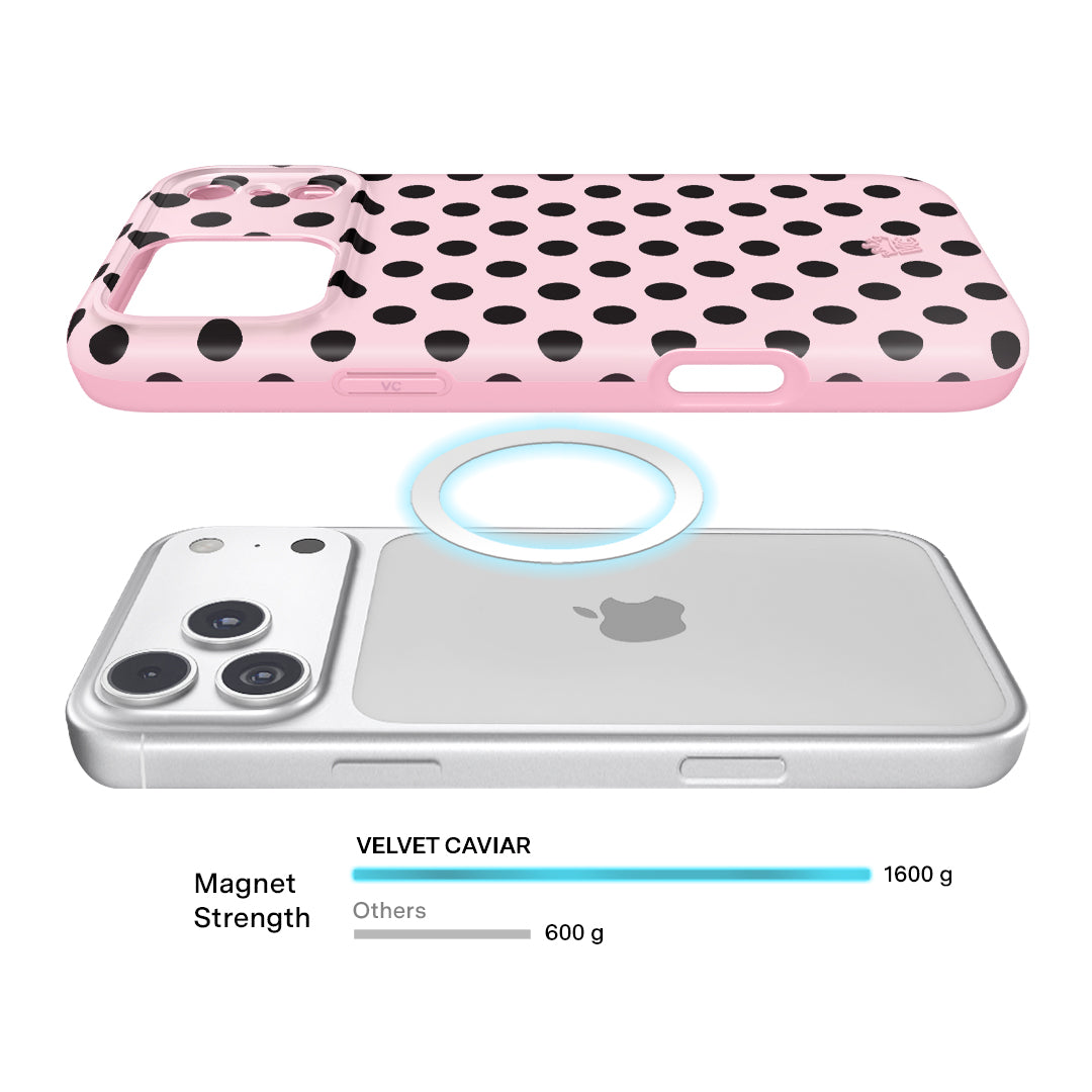 Princess Pink Polka Dot iPhone Case
