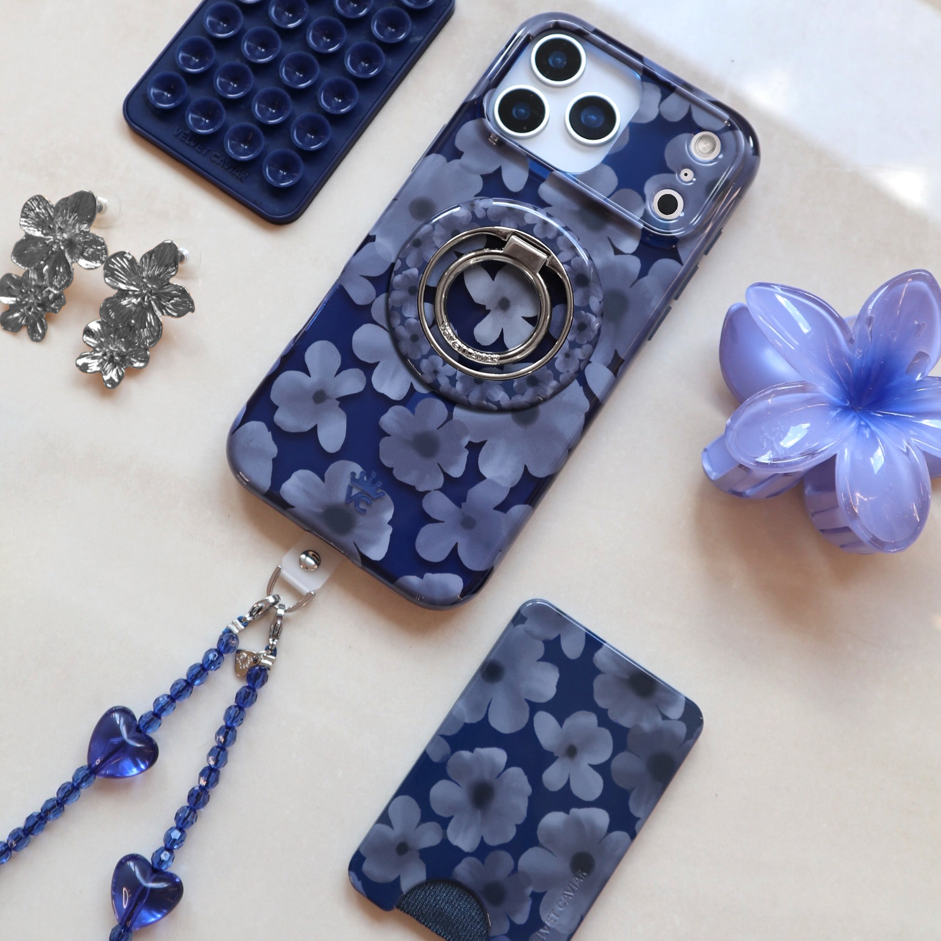 Midnight Blossom MagSafe Grip Ring