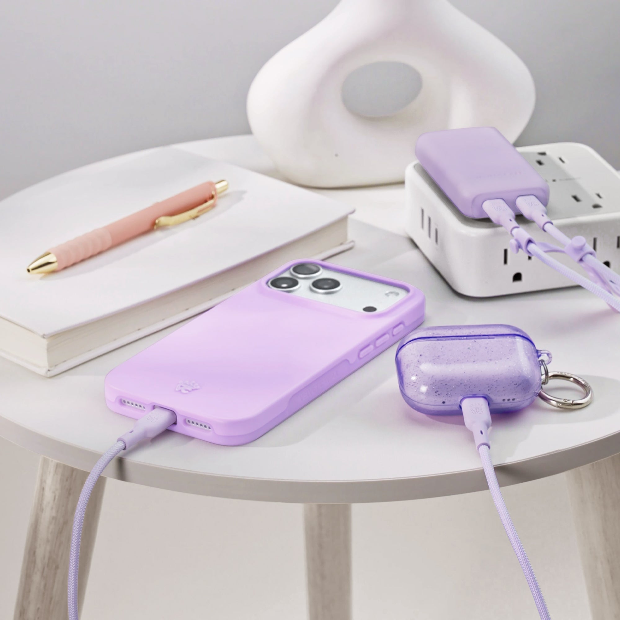 Soft Lilac Fast Charging Cable, 6ft USB-C