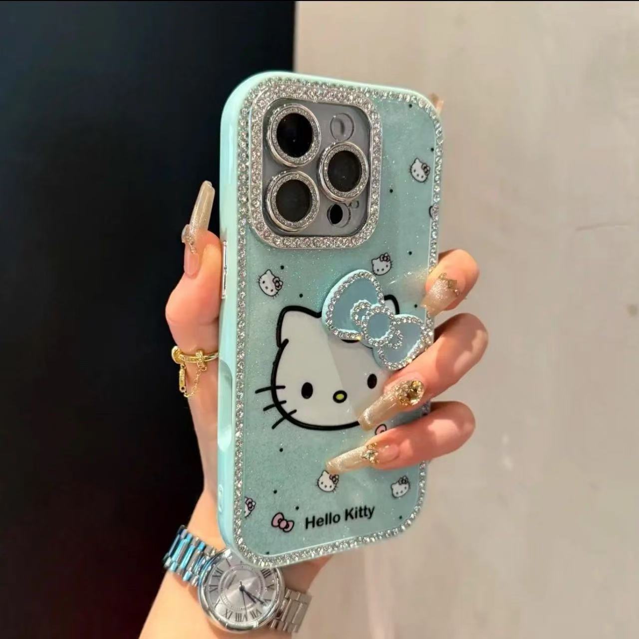 Flash Diamond Hello Kitty Phone Case