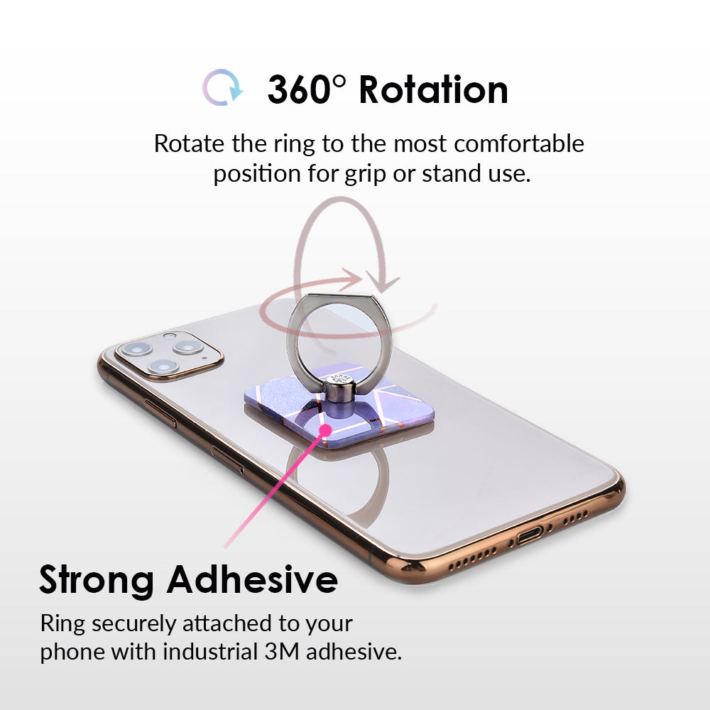 Purple Geometric Ring