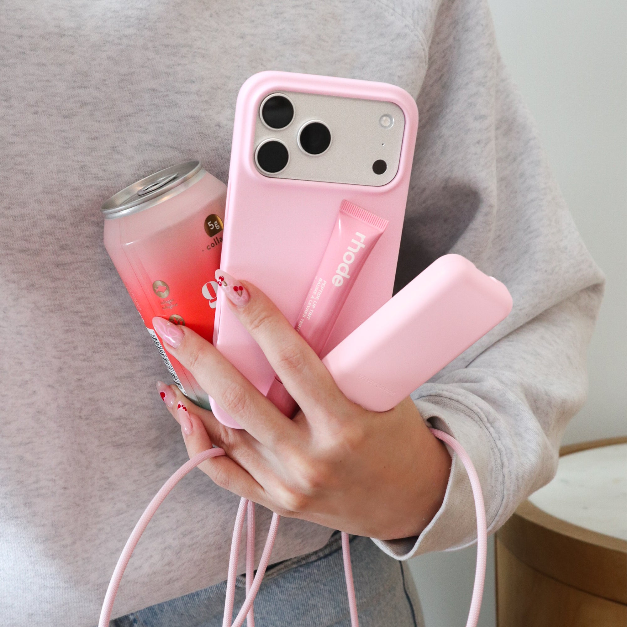 Strawberry Milk Fast Charging Cable, 6ft USB-C