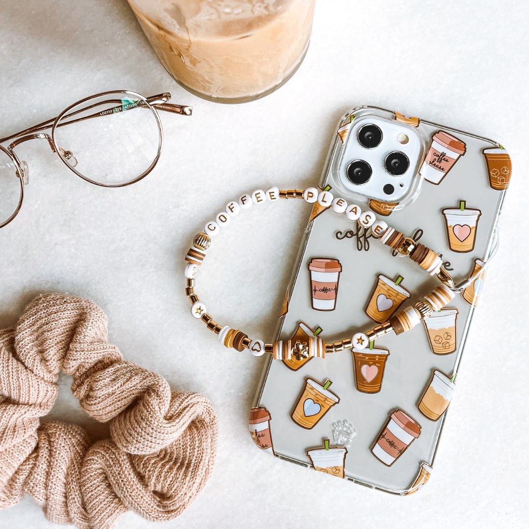 Coffee Please Phone Charm