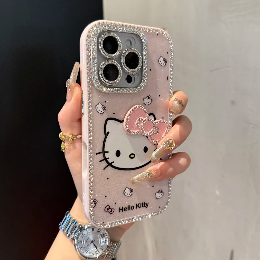 Flash Diamond Hello Kitty Phone Case
