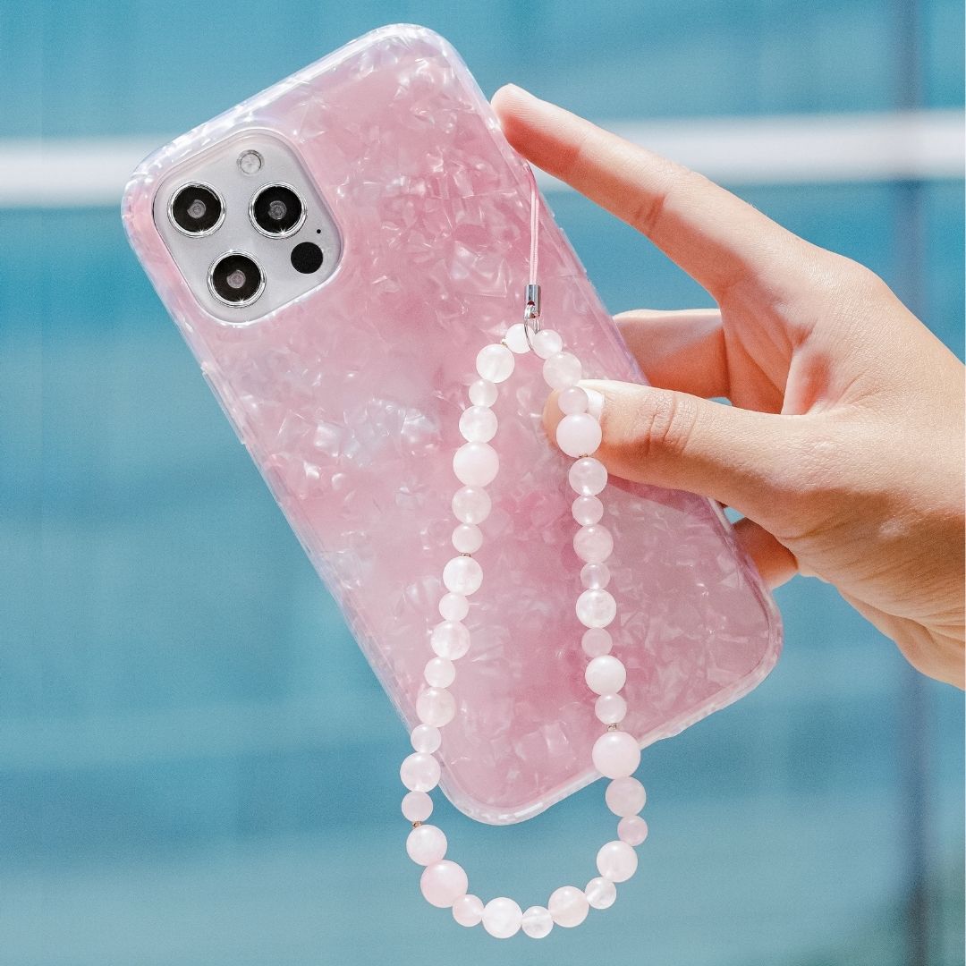 Rose Quartz Phone Charm