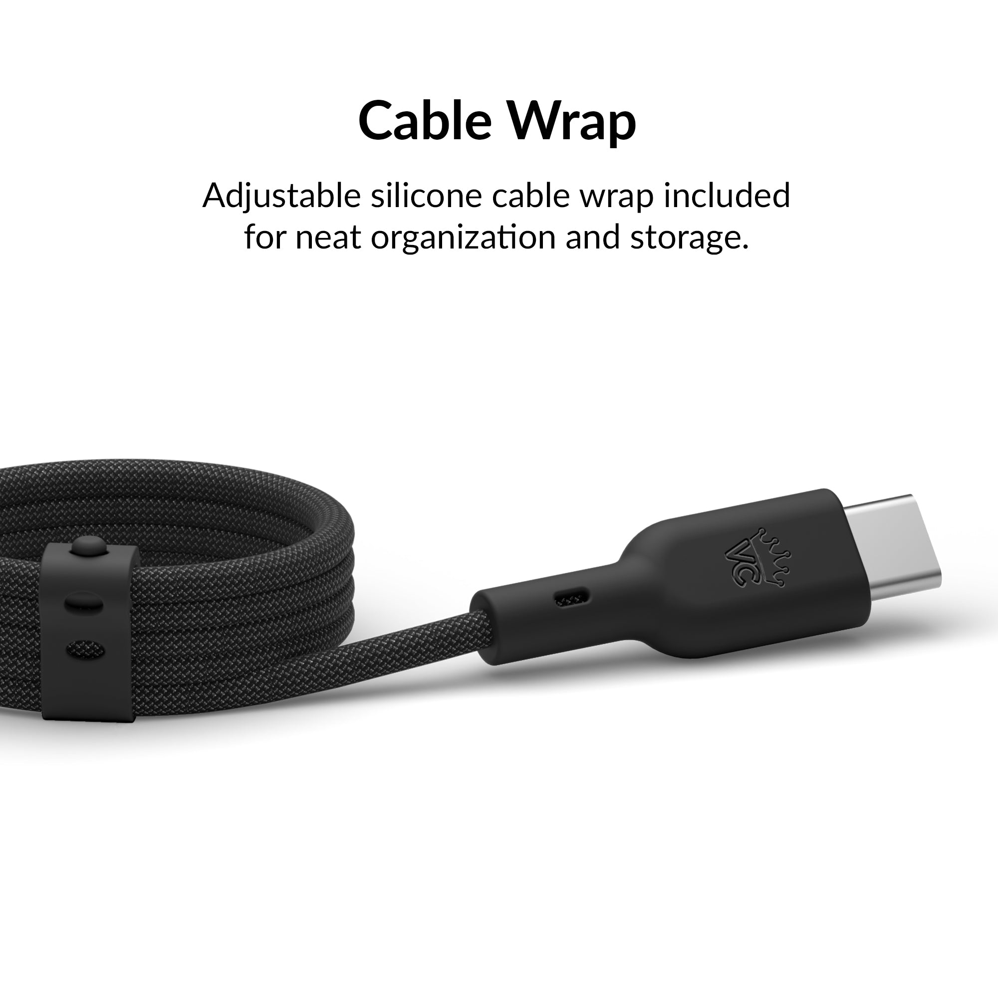 Black Fast Charging Cable, 6ft USB-C