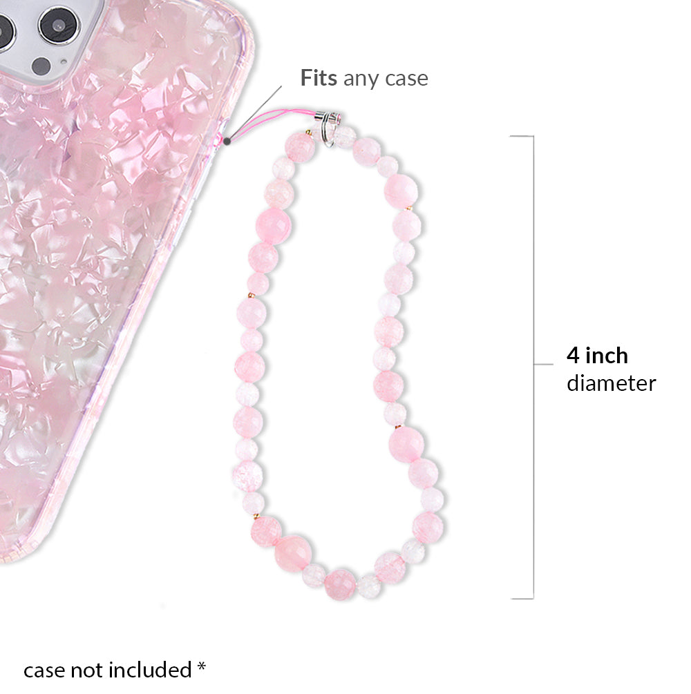 Rose Quartz Phone Charm