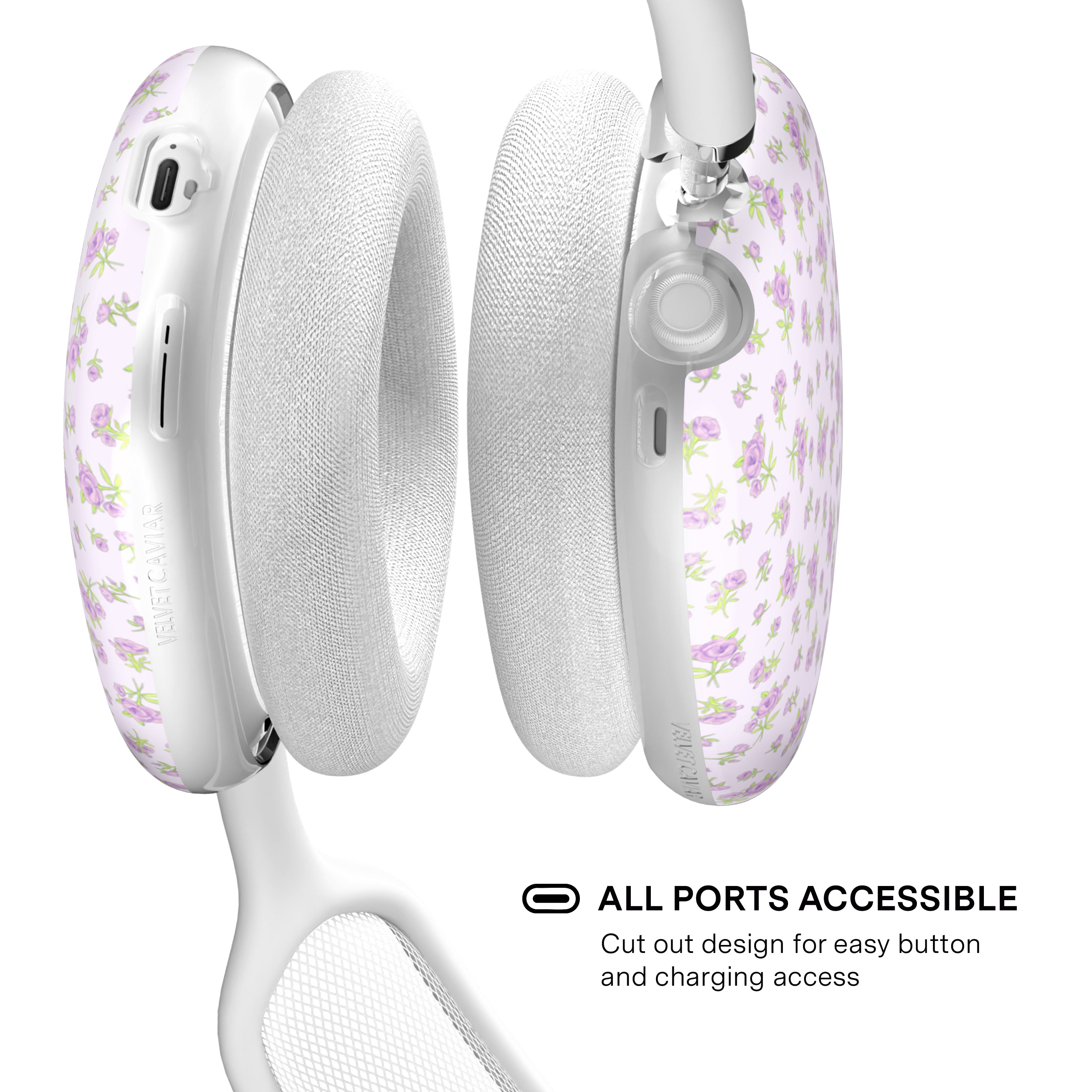 Dainty Lilac Floral AirPod Max Case