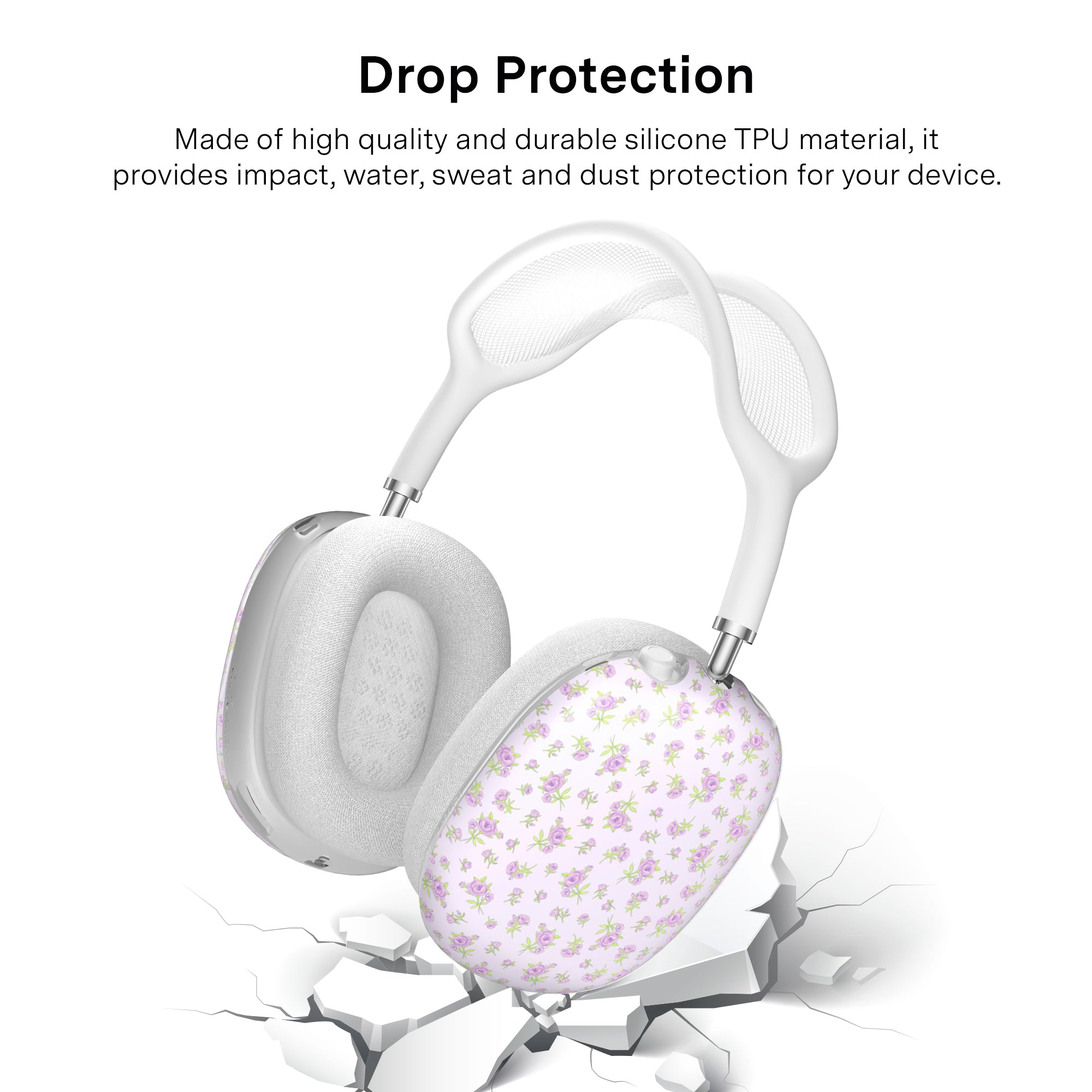 Dainty Lilac Floral AirPod Max Case