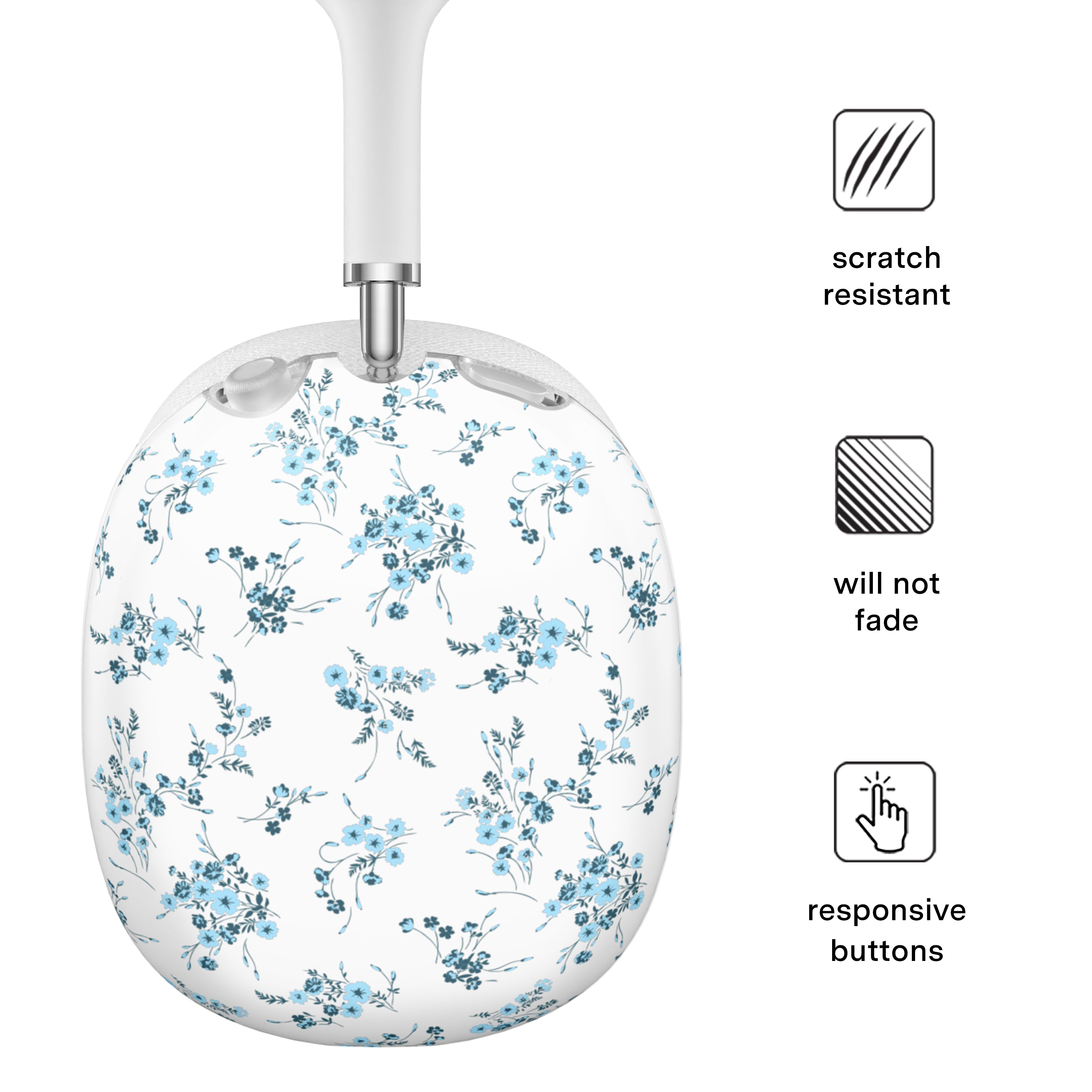 French Blue Floral AirPod Max Case
