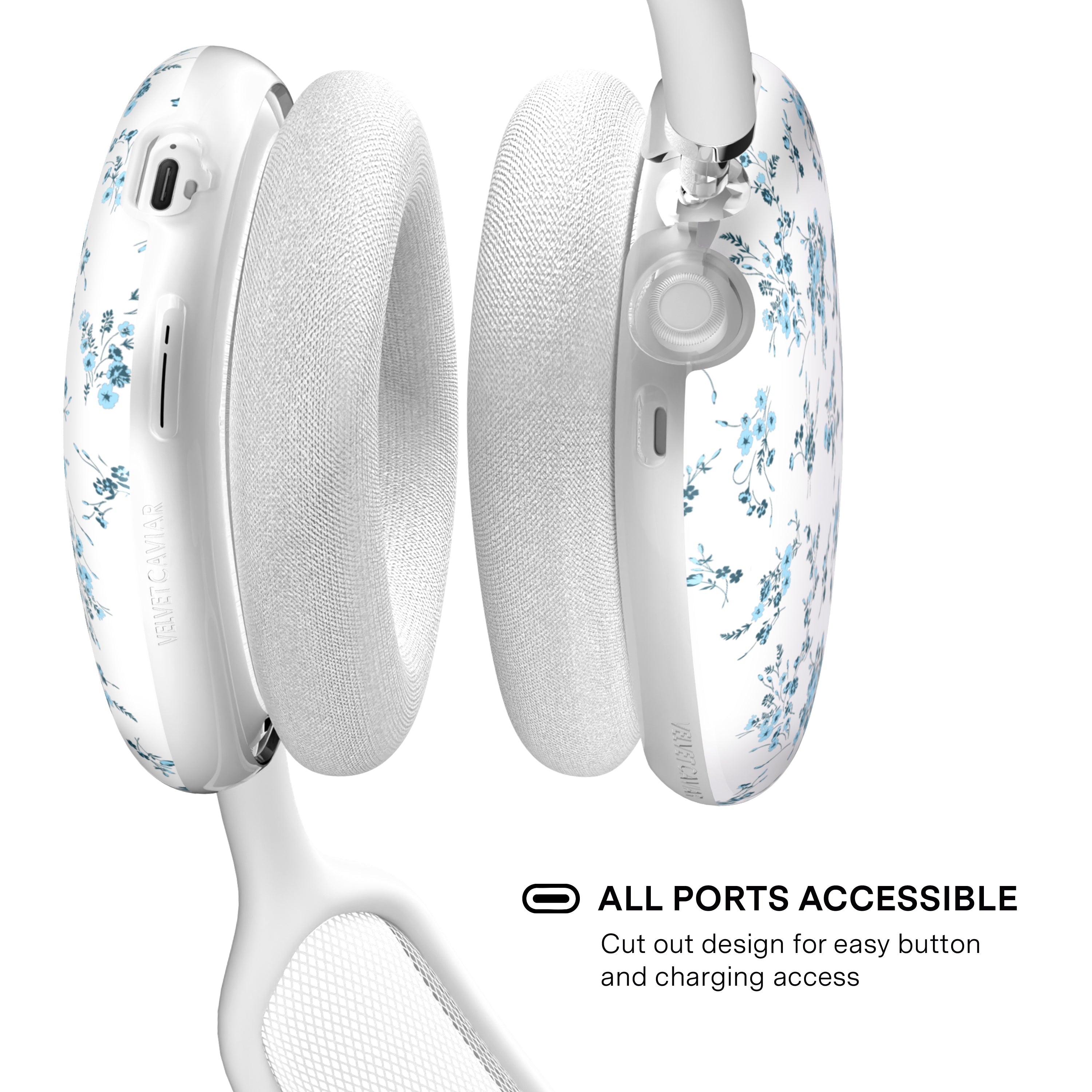 French Blue Floral AirPod Max Case