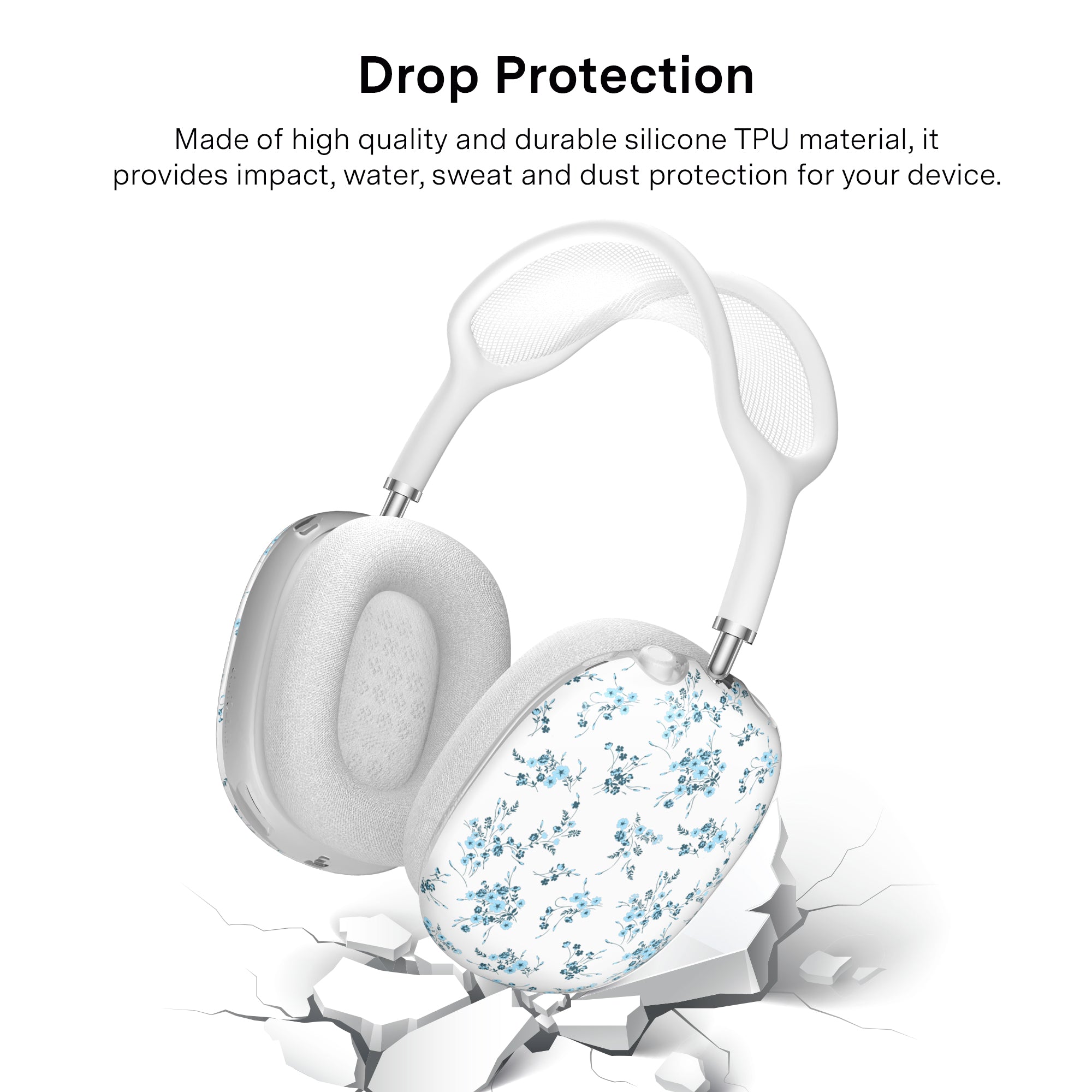 French Blue Floral AirPod Max Case