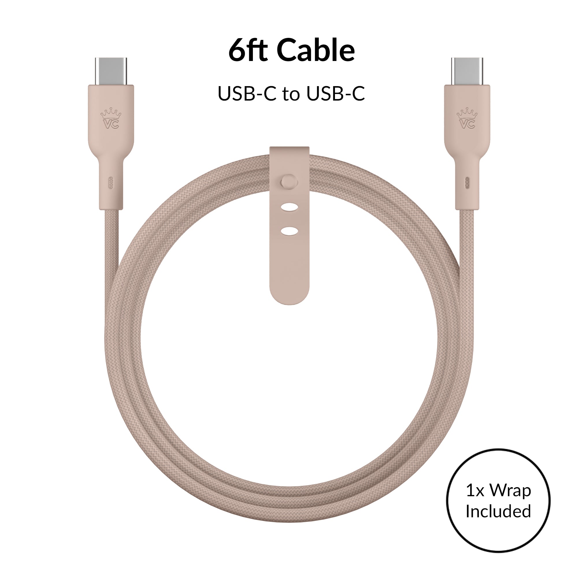 Iced Chai Fast Charging Set, Dual Port Wall Adapter + 6ft USB-C Cable