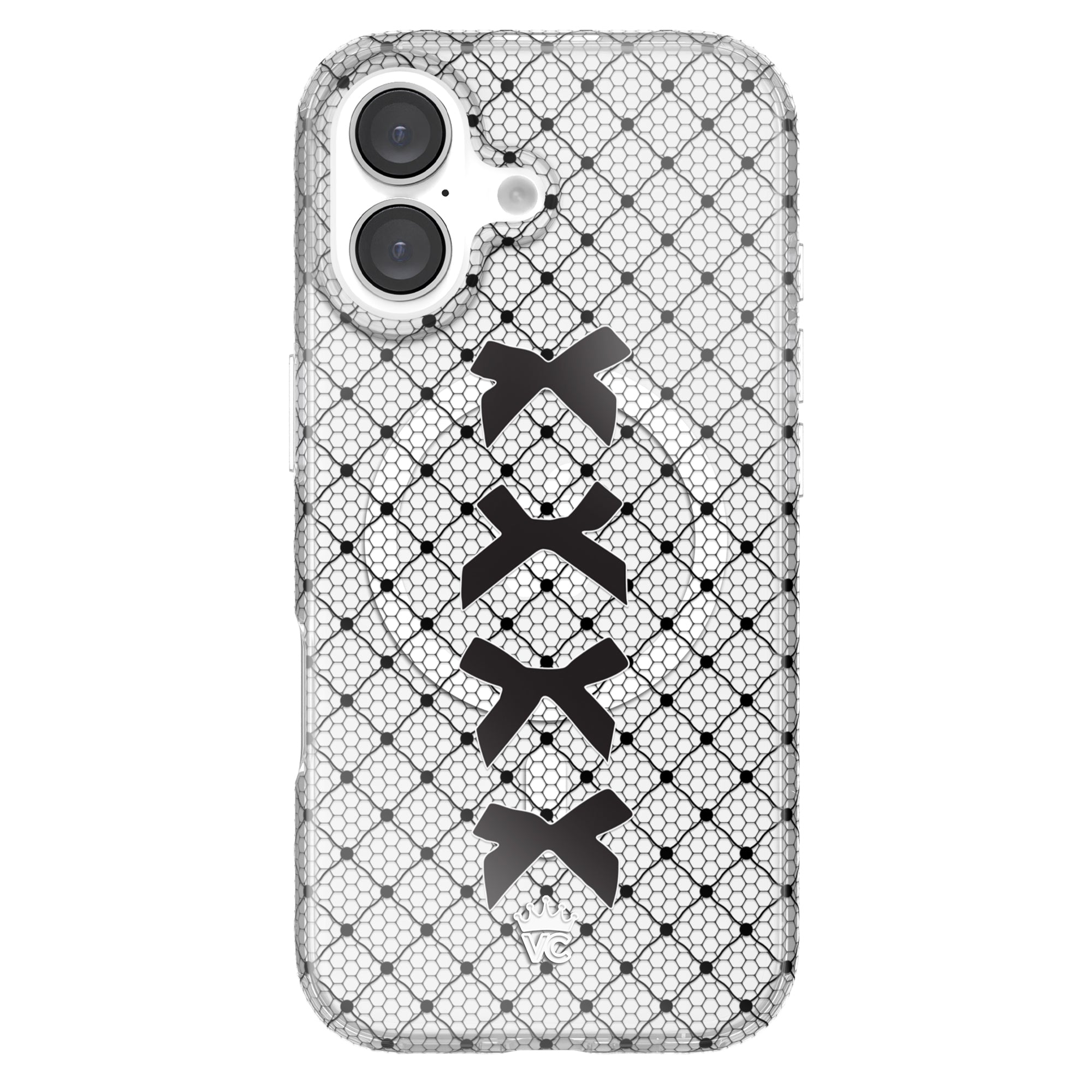 Lacy Black Bows iPhone Case