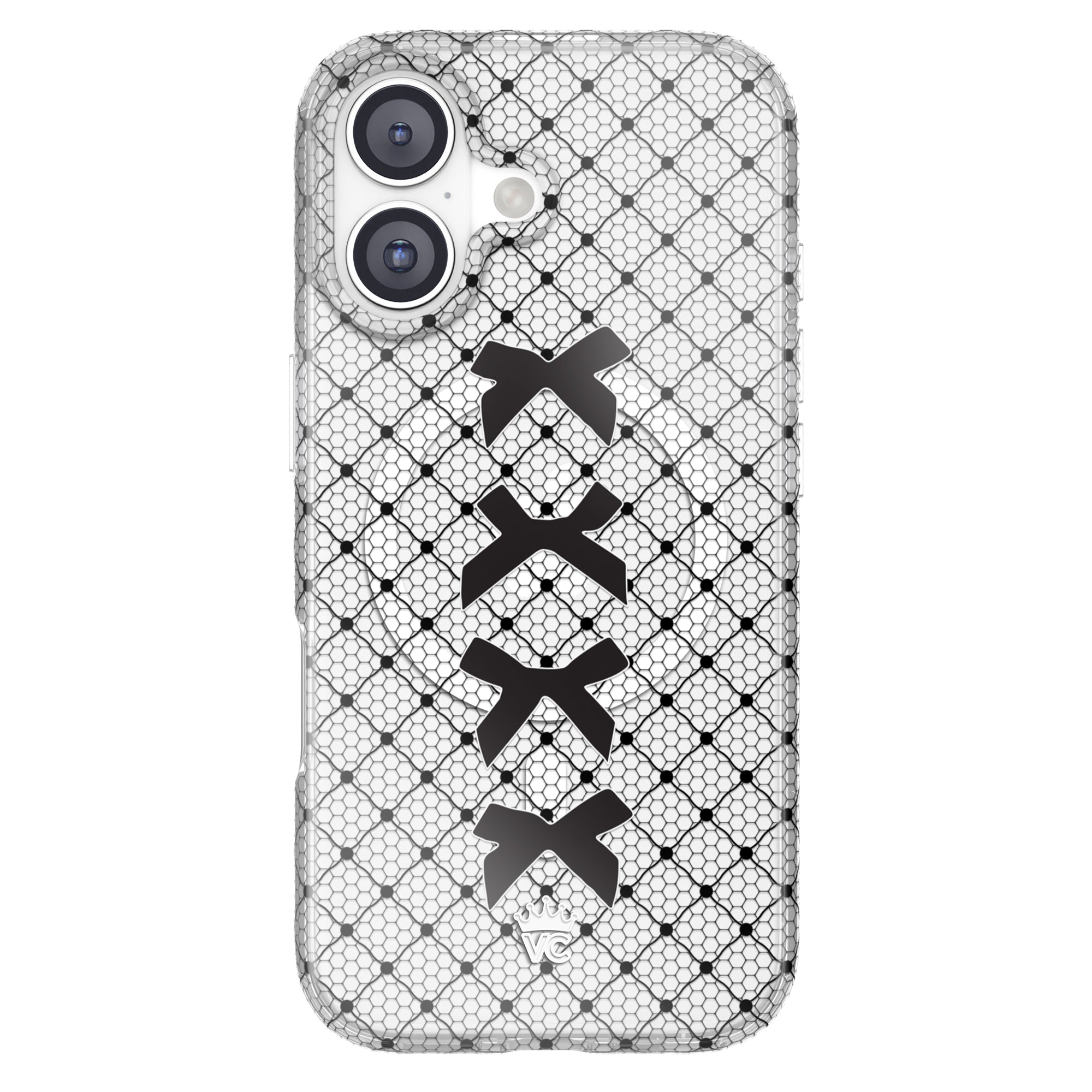 Lacy Black Bows iPhone Case