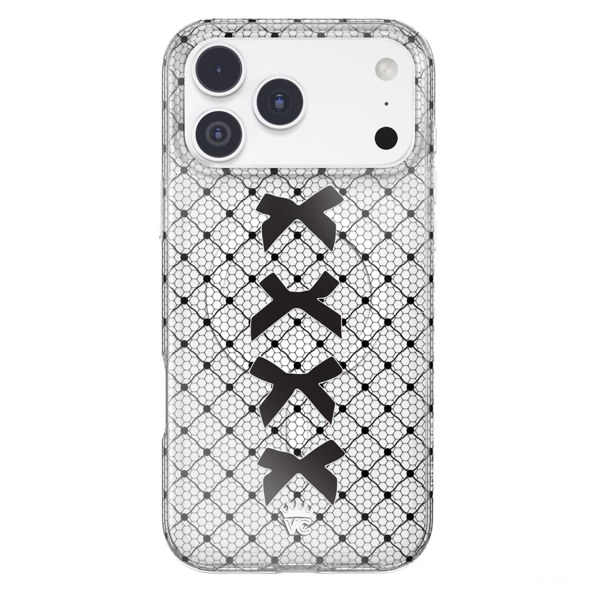 Lacy Black Bows iPhone Case