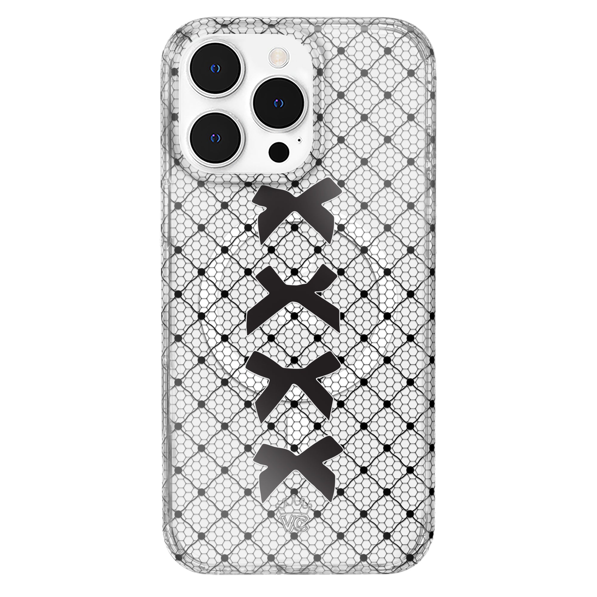 Lacy Black Bows iPhone Case