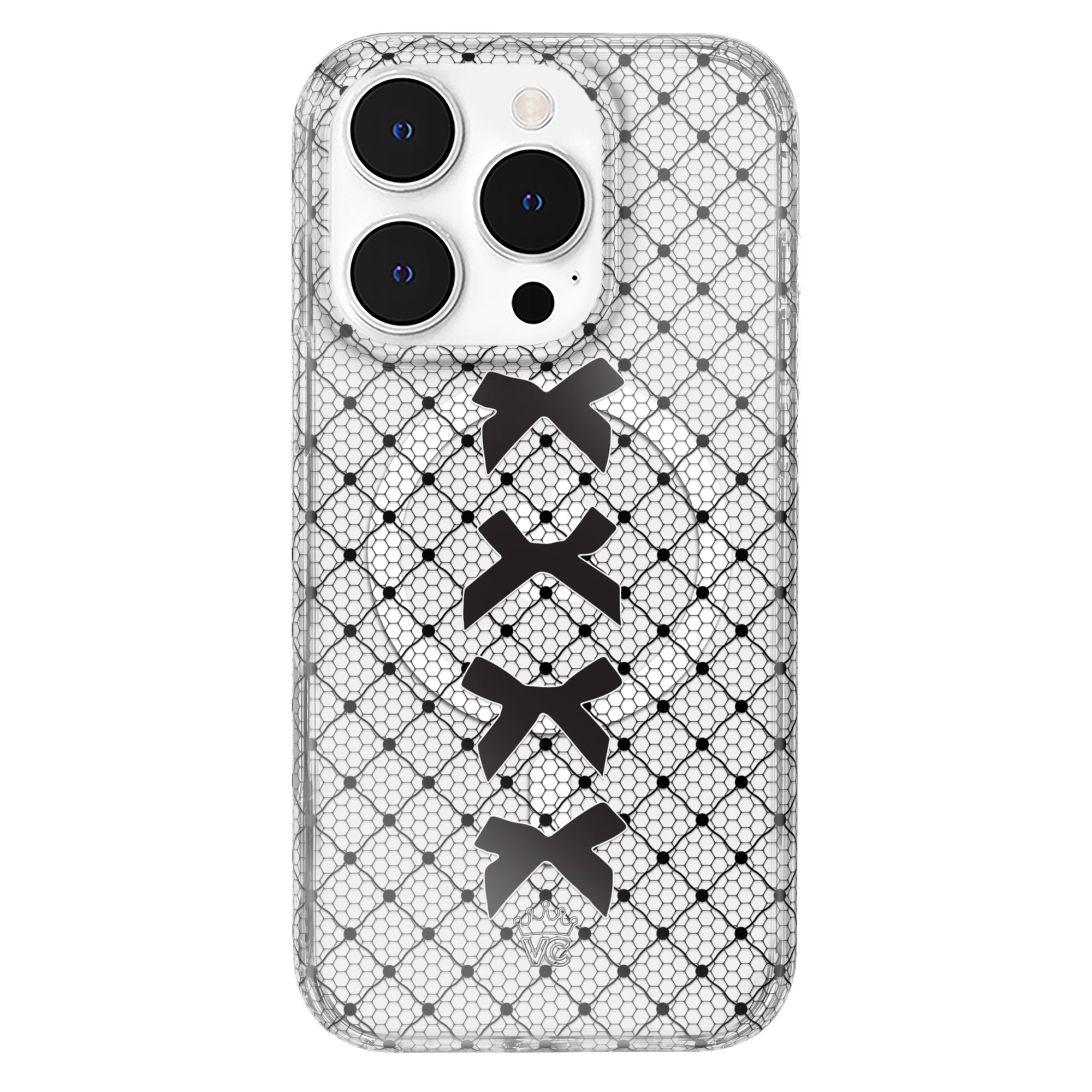 Lacy Black Bows iPhone Case