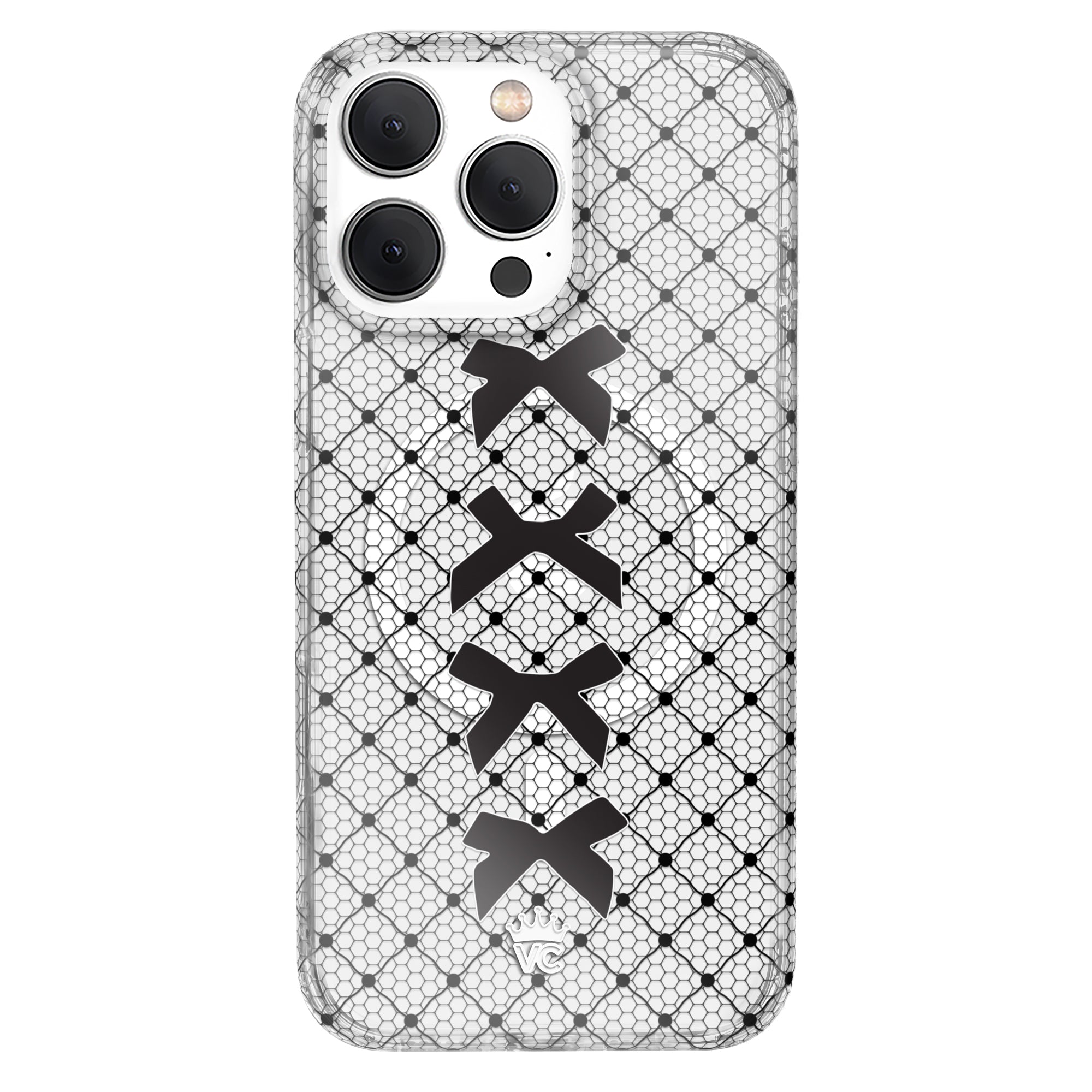 Lacy Black Bows iPhone Case