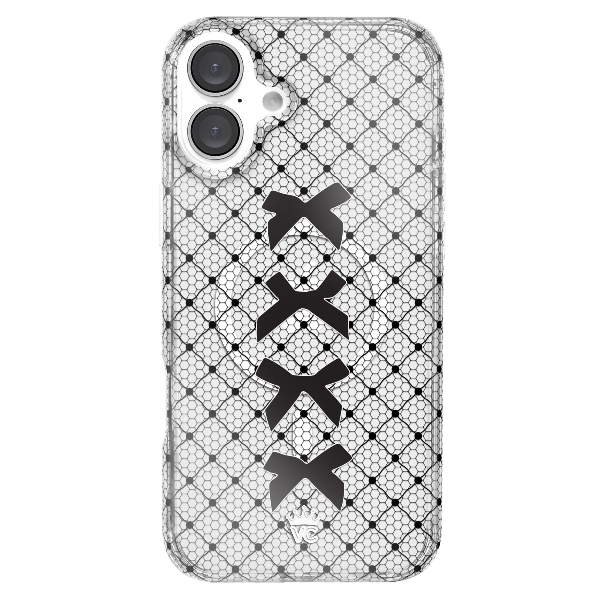 Lacy Black Bows iPhone Case